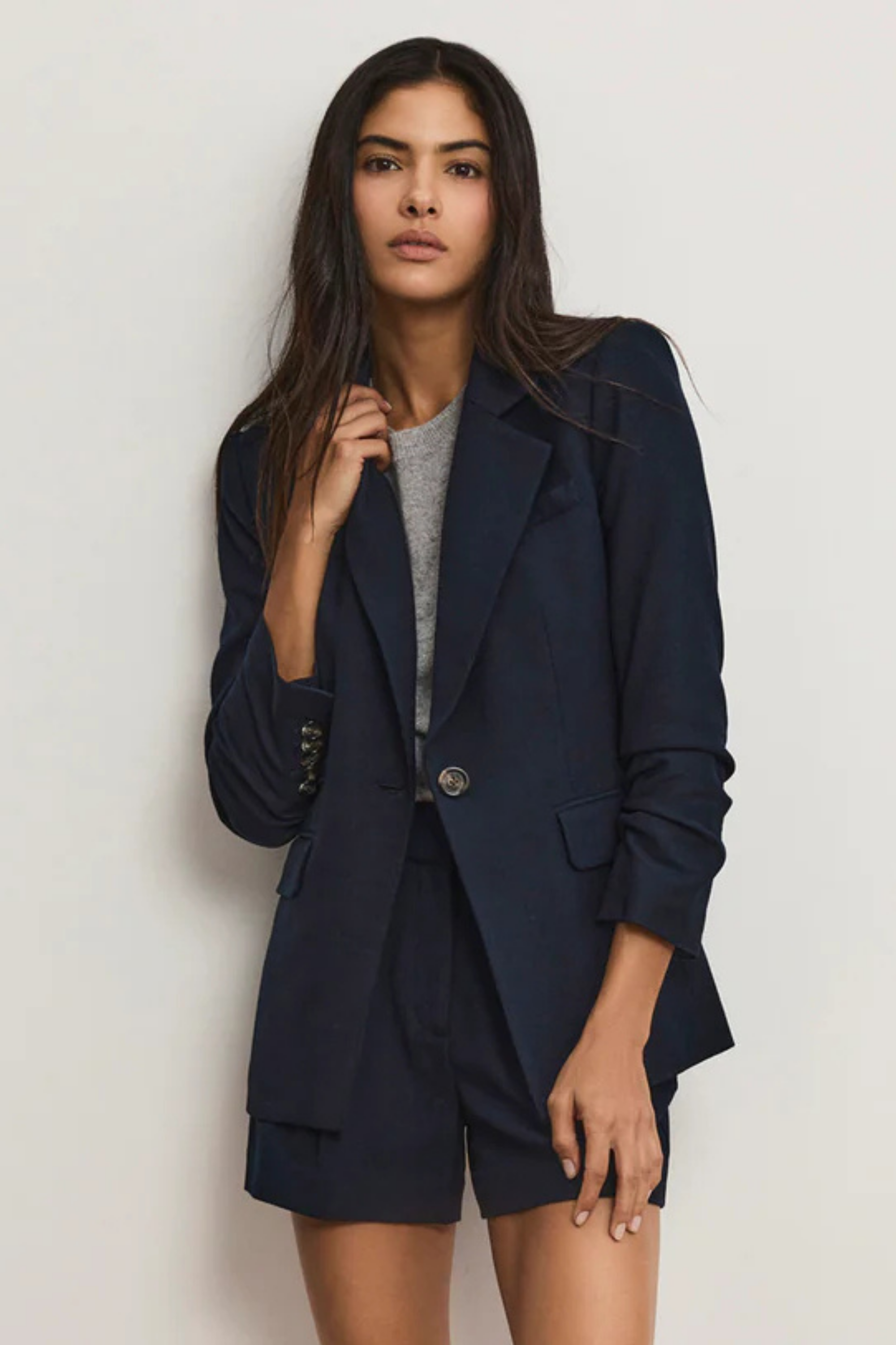 Veronica Beard Navy Battista Dickey Jacket