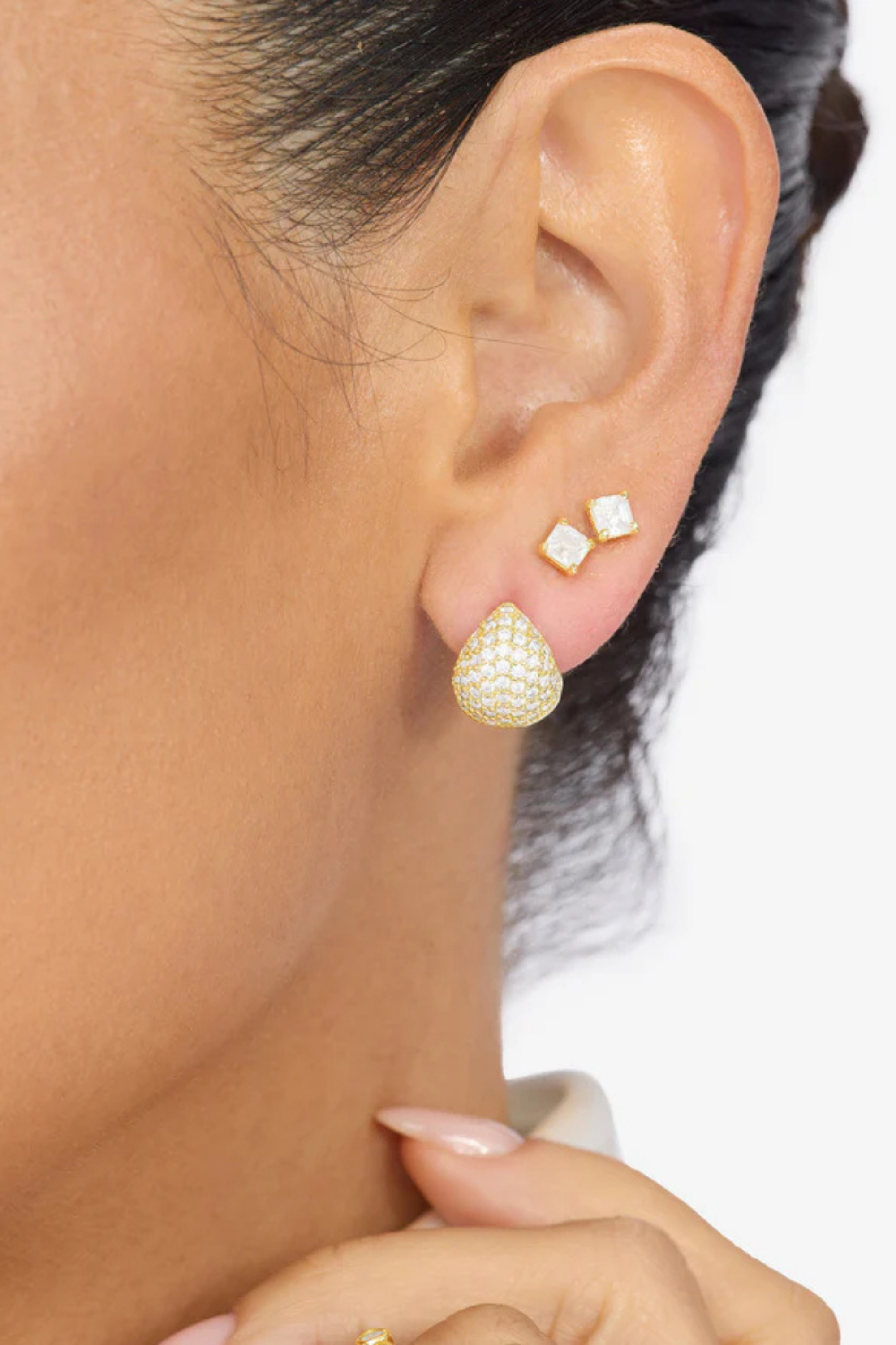 Melinda Maria Lil' Norah Pave Earrings