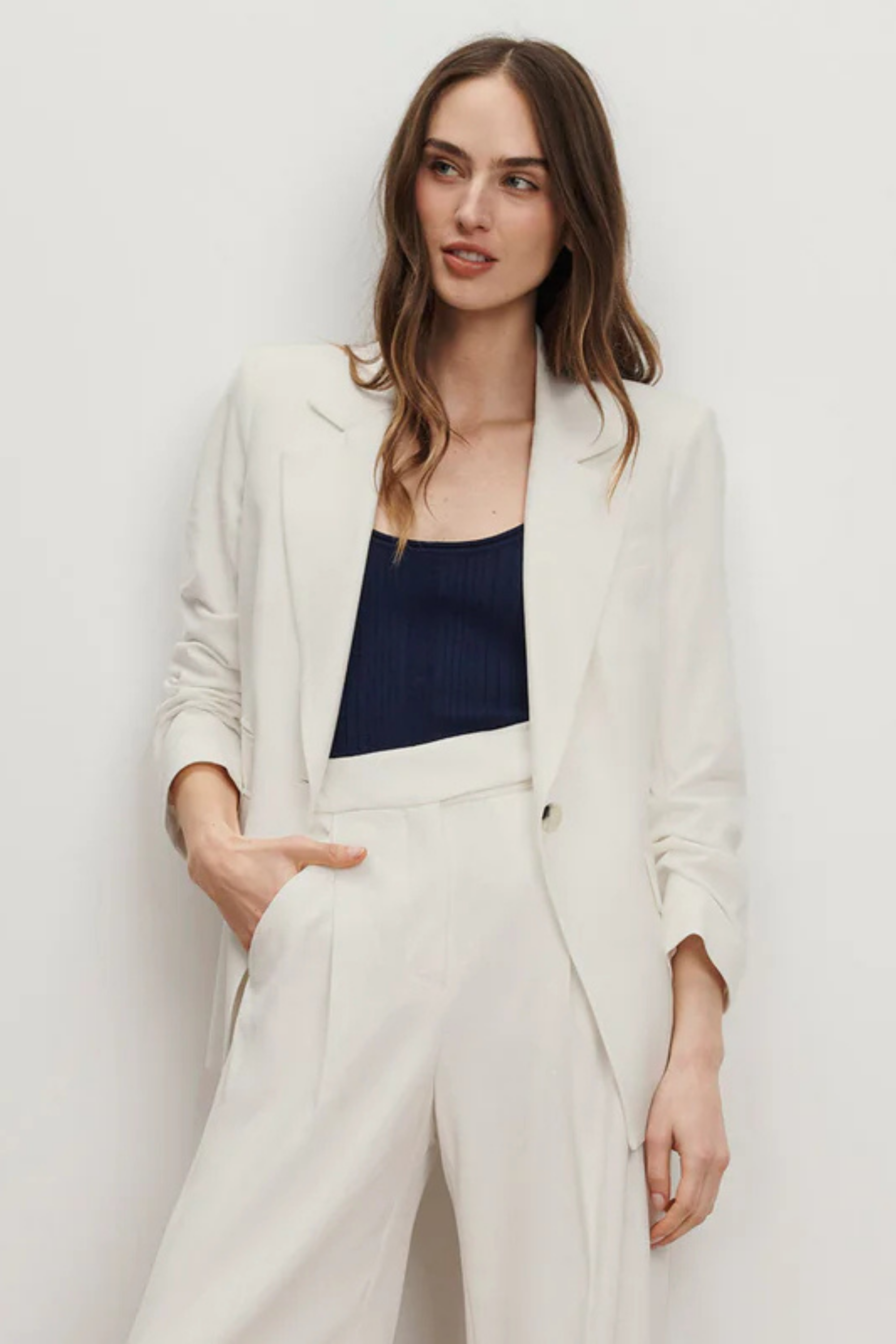 Veronica Beard Ivory Battista Jacket