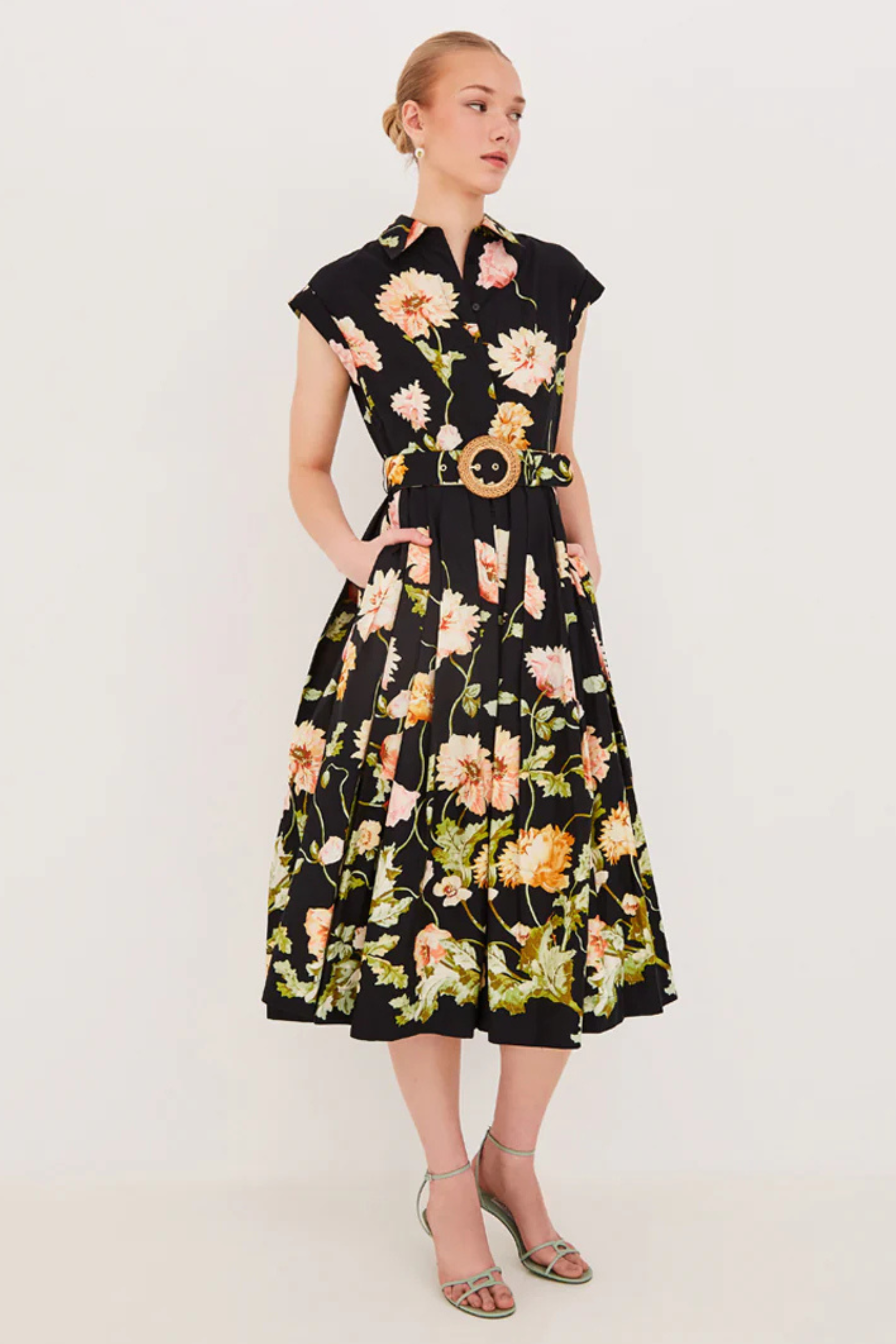 octavia midi dress Cara Cara Octavia Dress 10 / NAVY