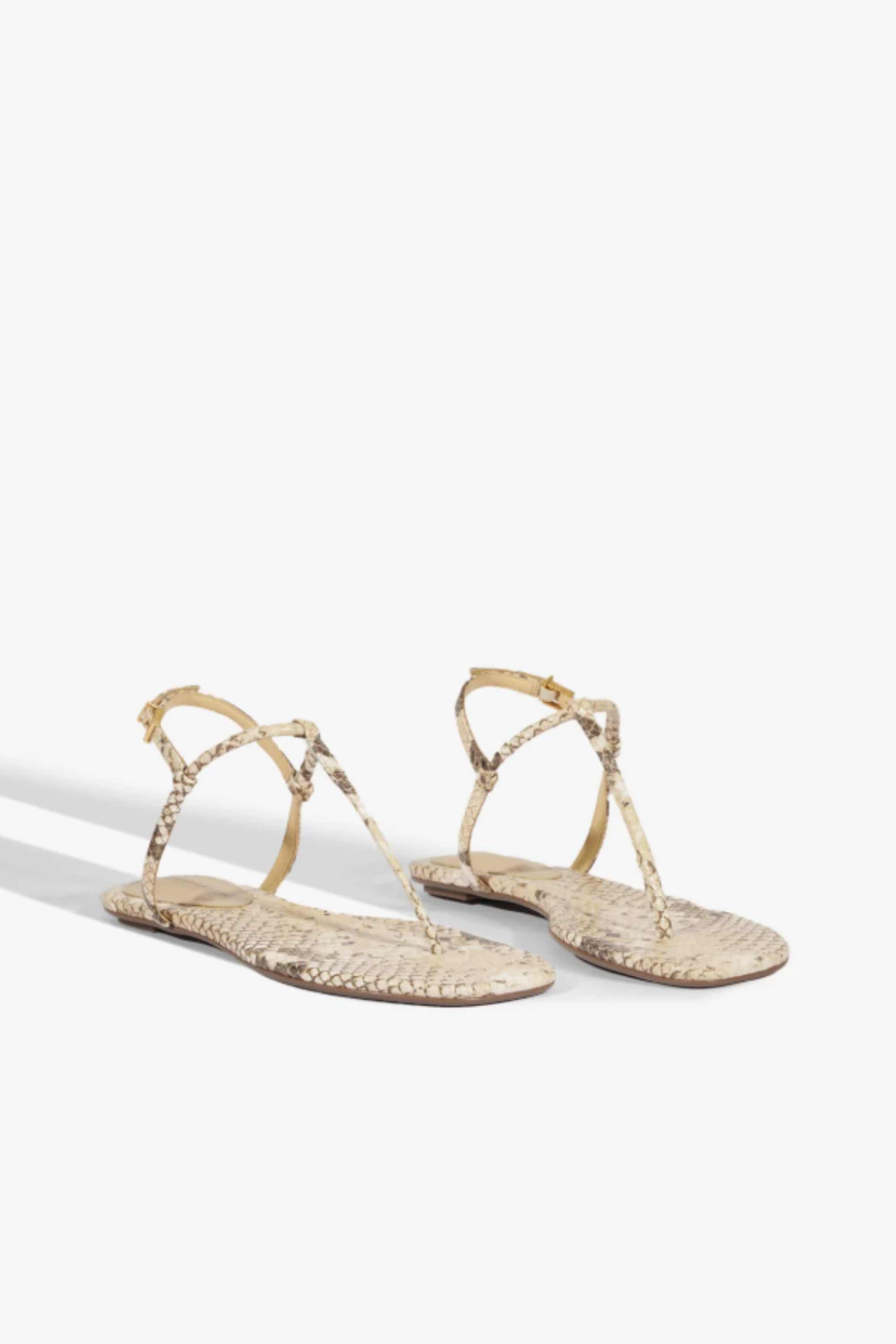 Schutz Elsha Sandal Beige Snake