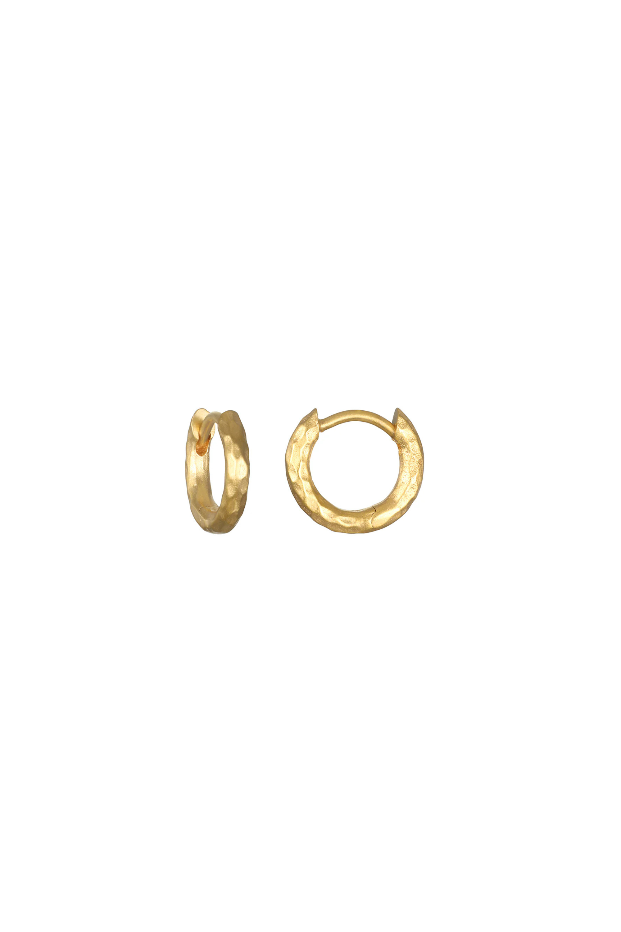 Satya Hammered Small Hoops 12mm