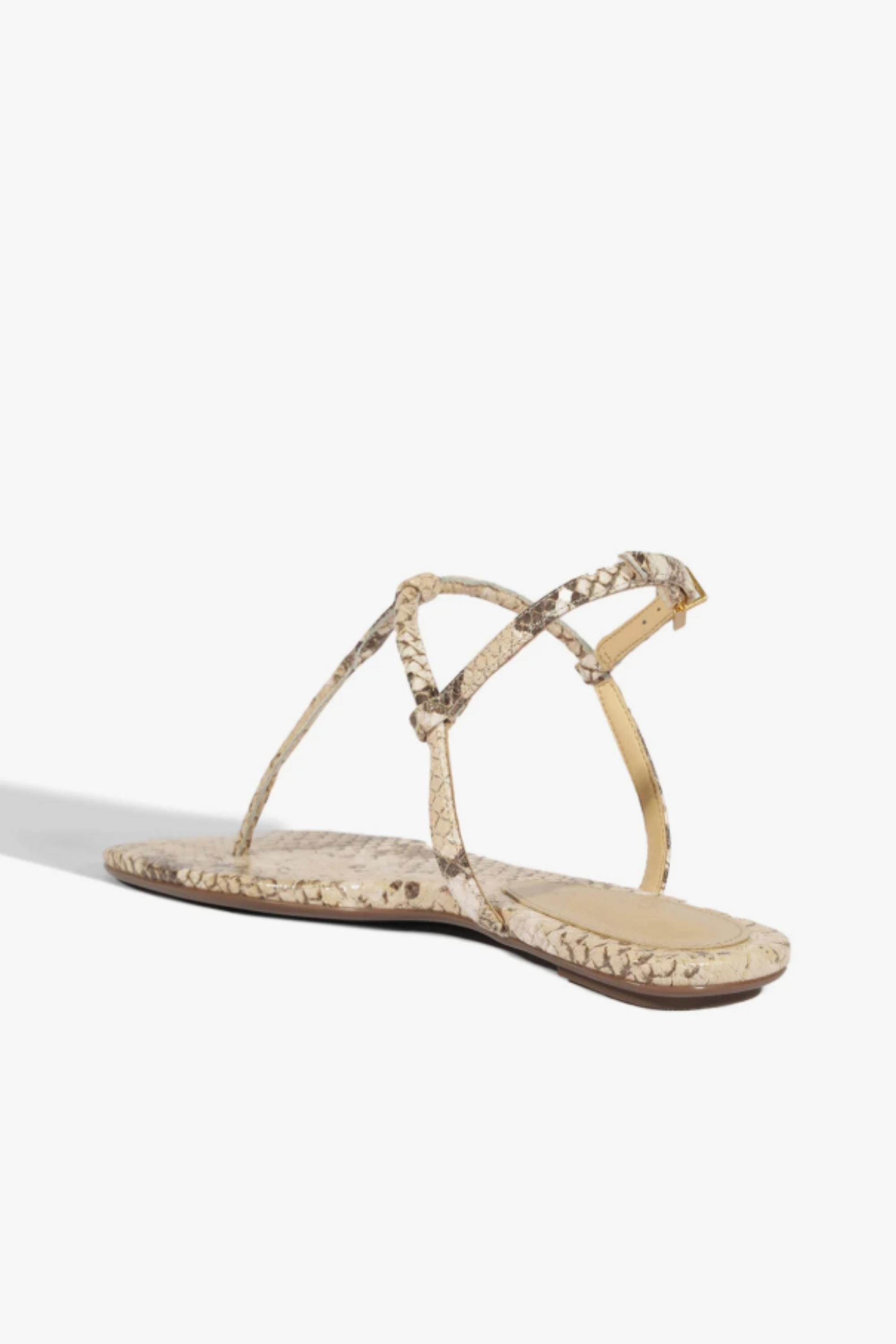 Schutz Elsha Sandal Beige Snake