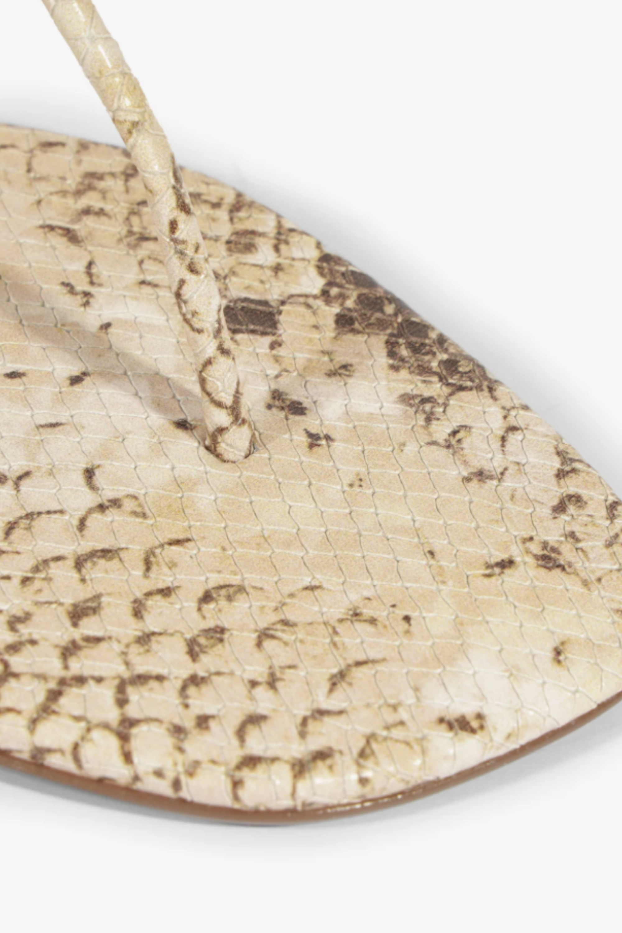 Schutz Elsha Sandal Beige Snake