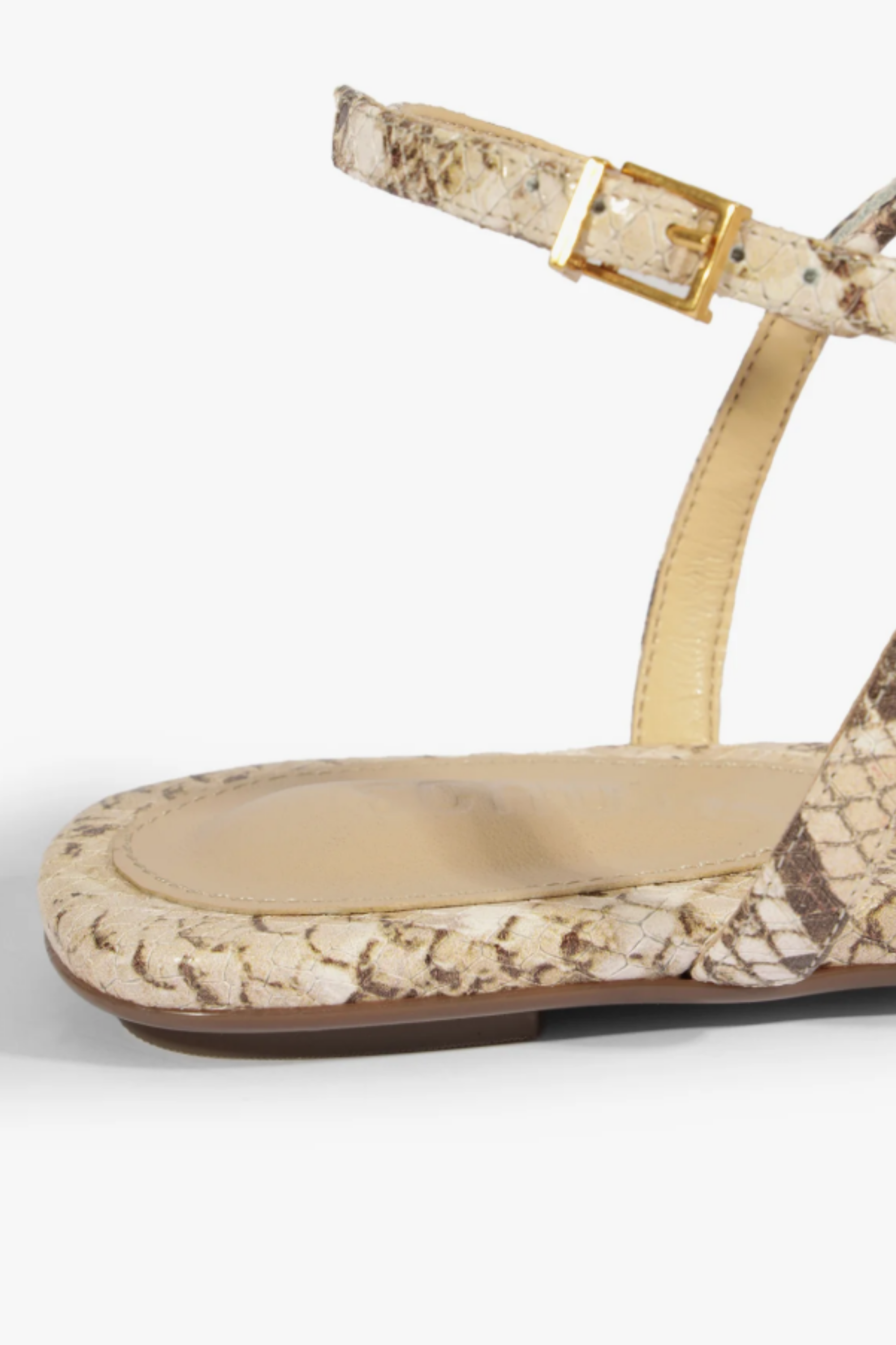 Schutz Elsha Sandal Beige Snake