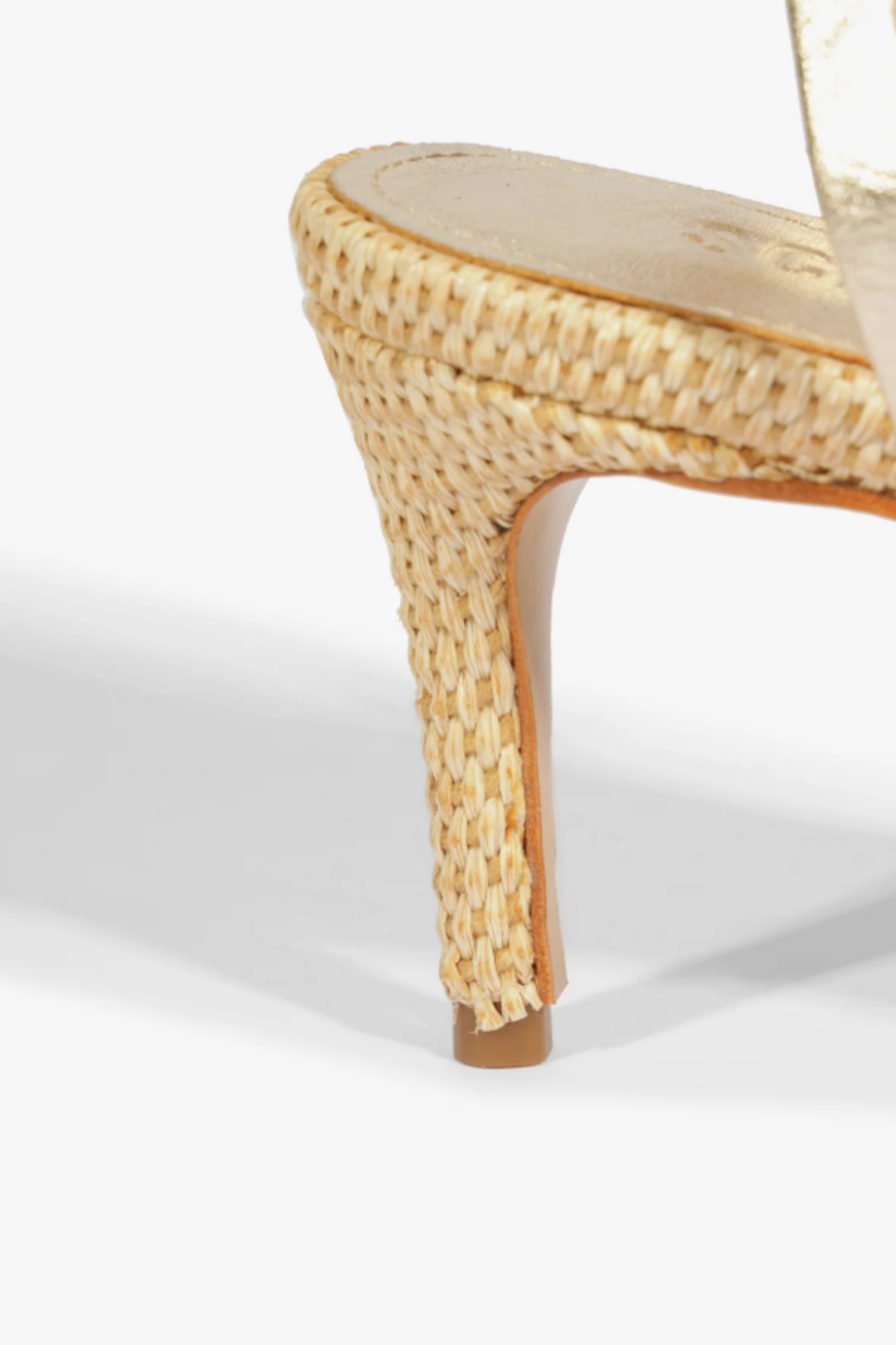 Schutz Aurora Mid Heel Platina