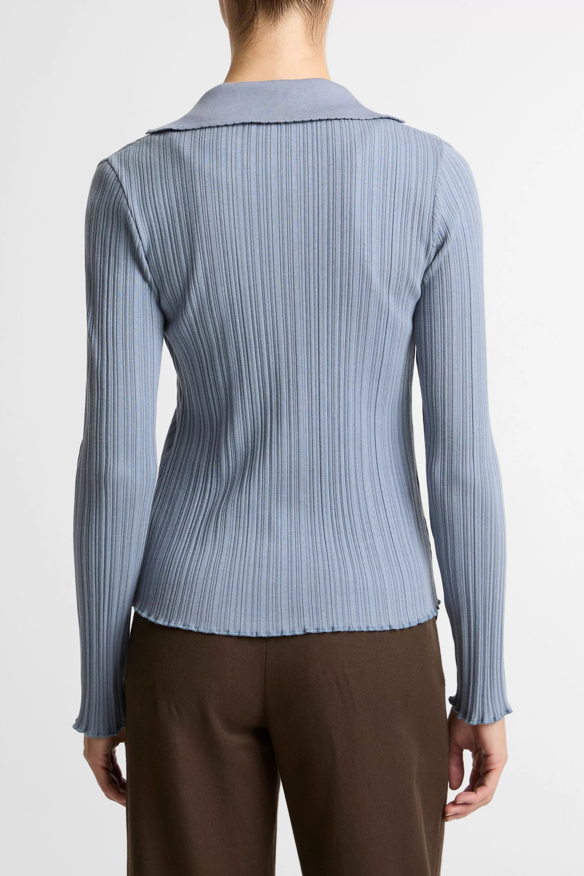 Vince Variegated Rib Polo