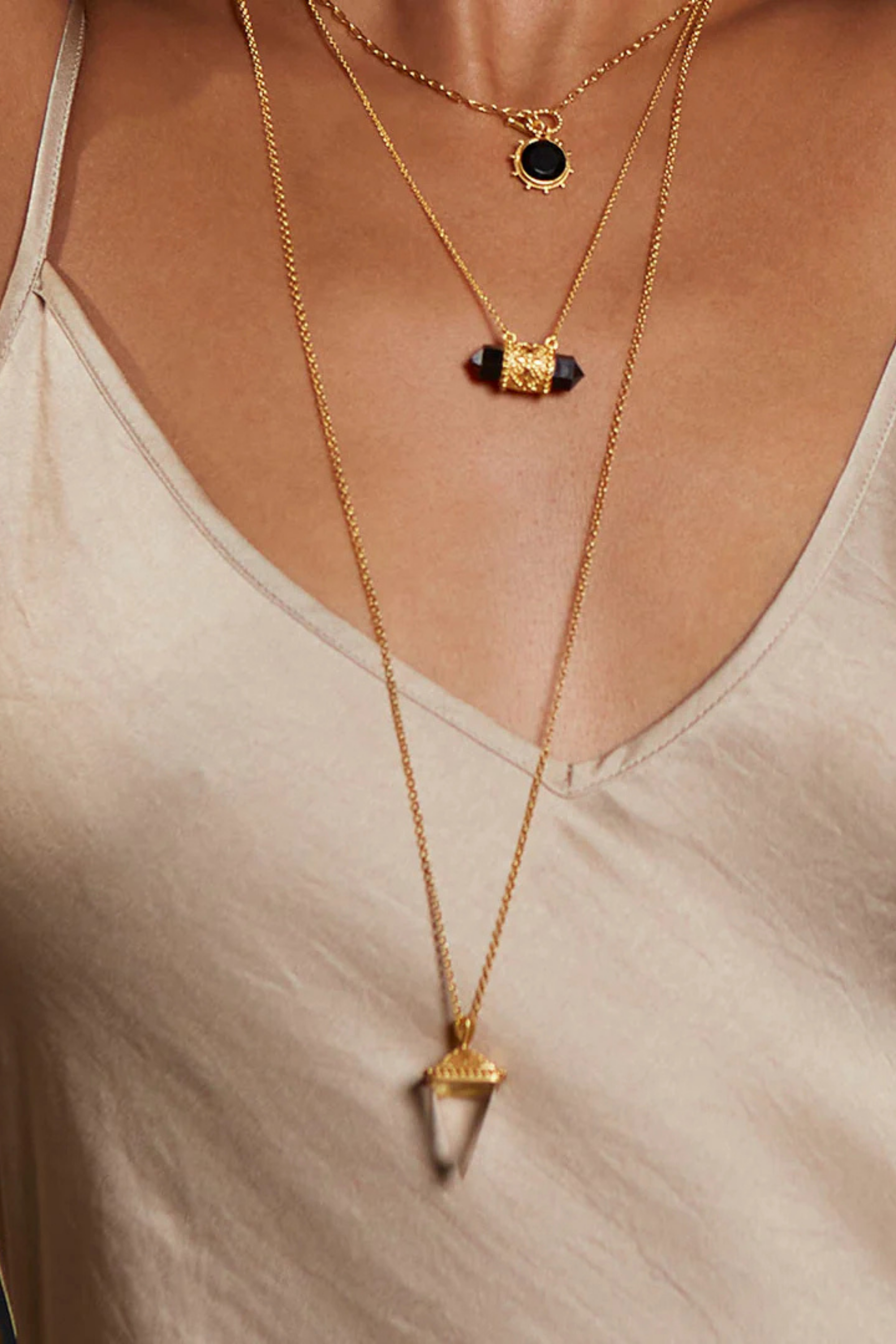 Satya Crystal Long Necklace