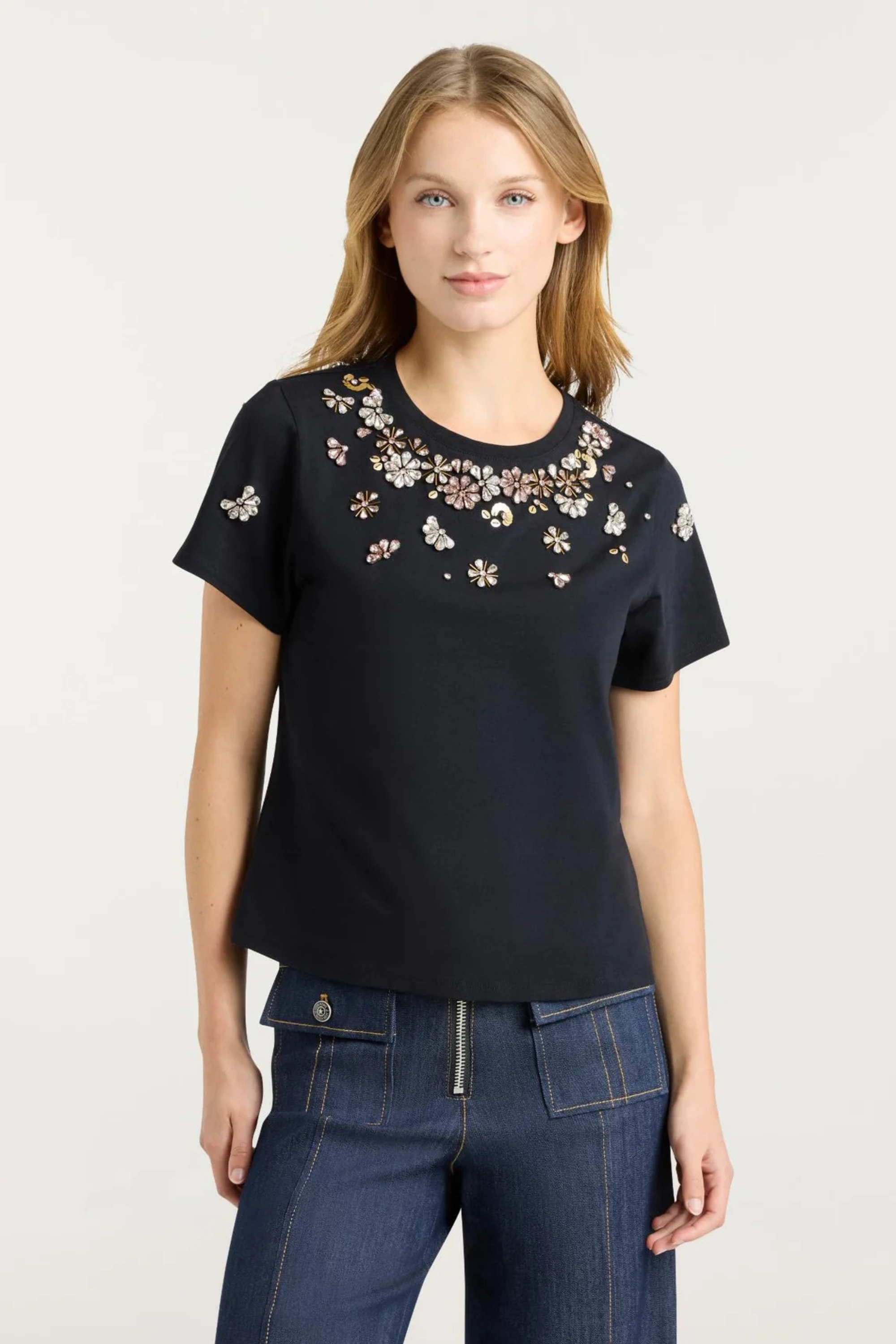 Cinq a Sept Tumbling Flower Tee