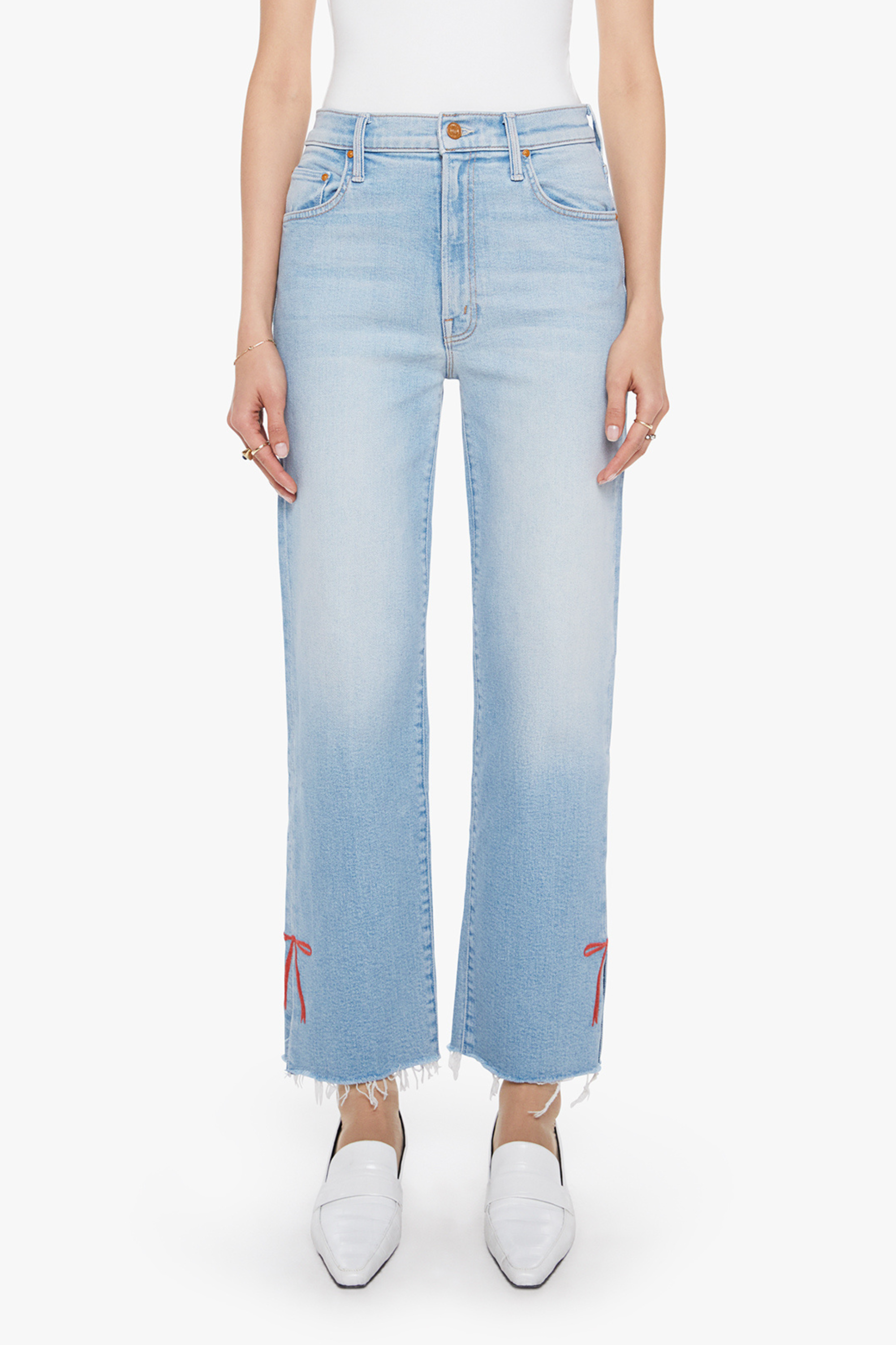 Mother Rambler Zip Slice Hover Fray Bow