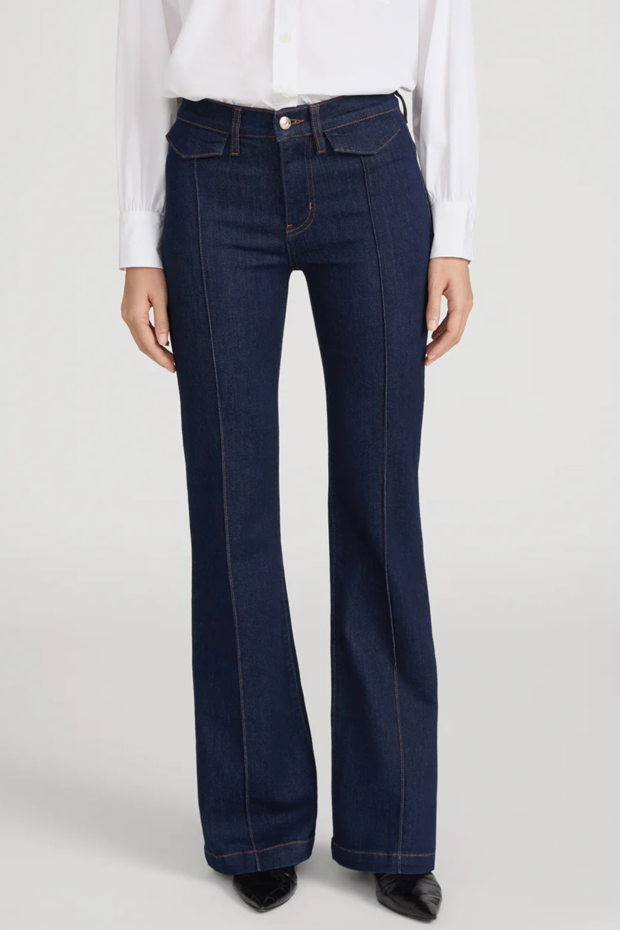 FRAME The Icon Trouser in Rinse