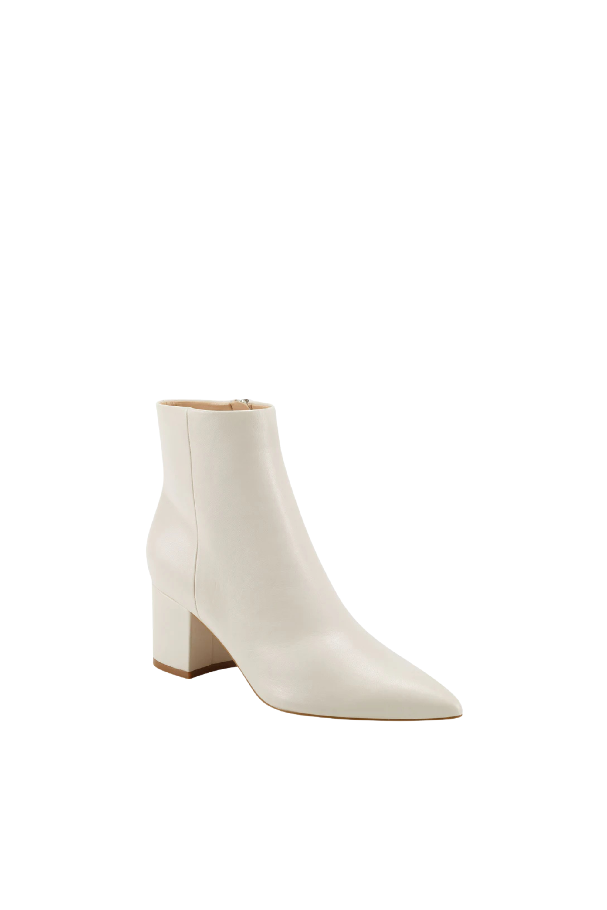 Marc Fisher Jarli Mid Heel Bootie Ivory
