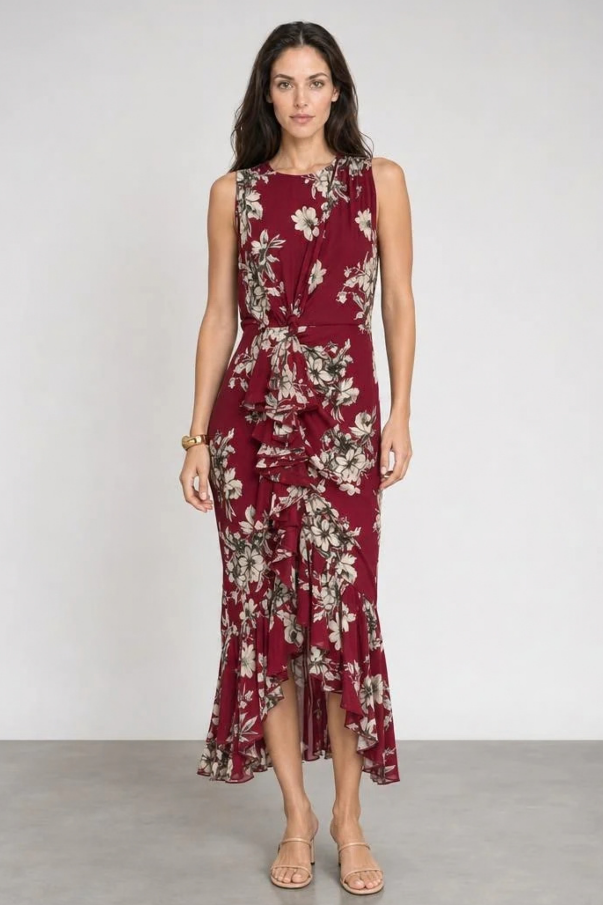 Cinq a Sept Handsketched Floral Cyrus Dress