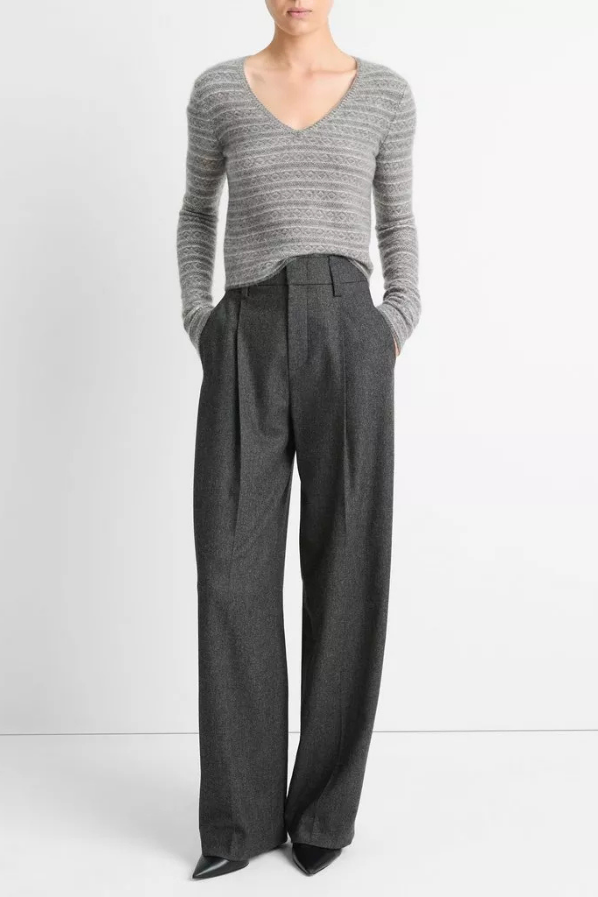 Vince Fair Isle Vneck