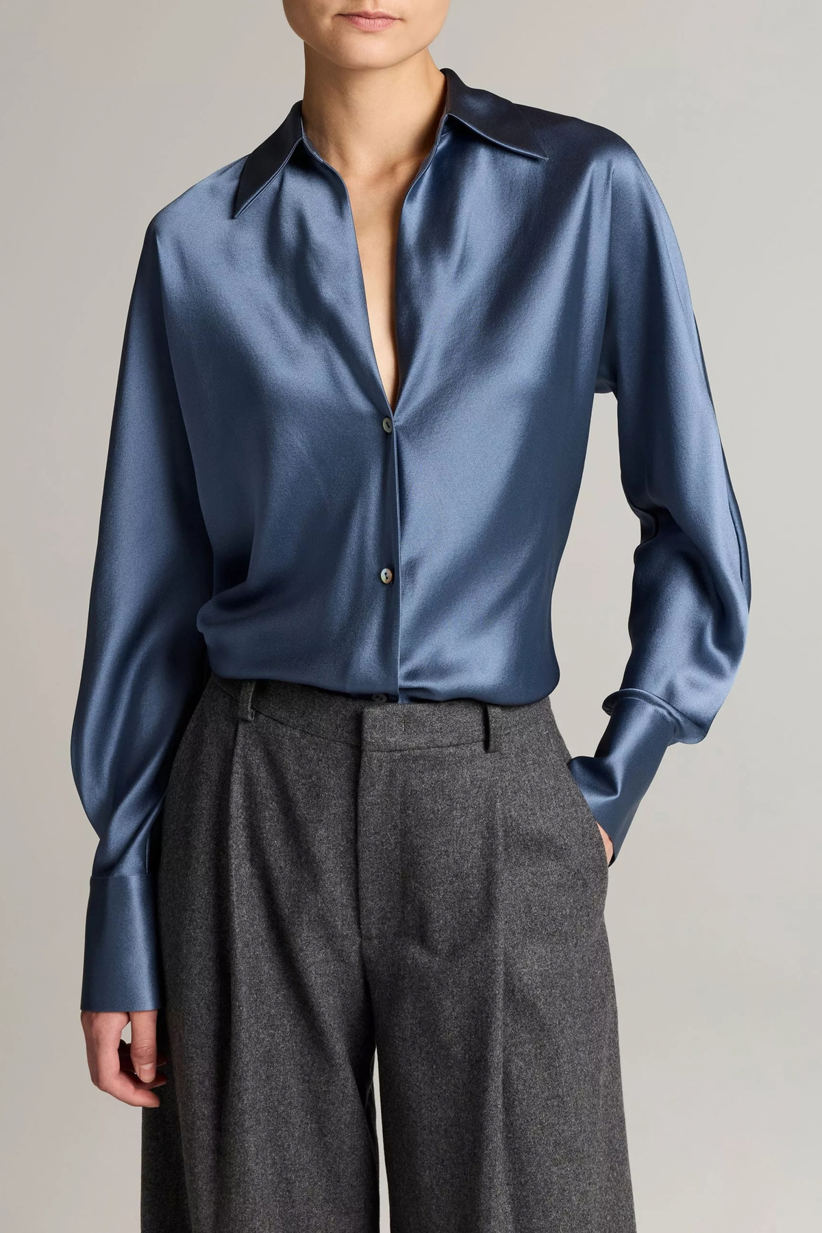 Vince Bias L/S Blouse