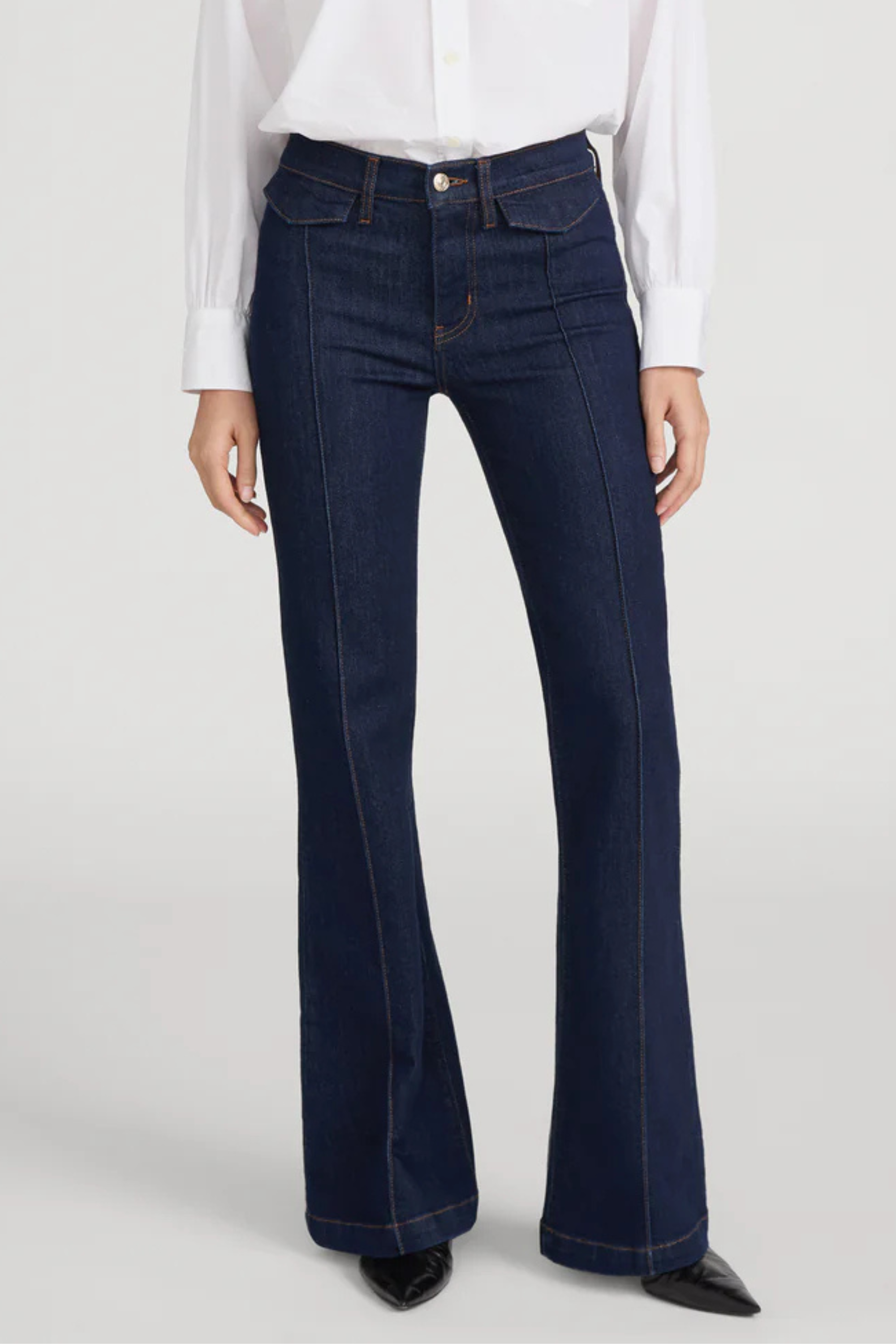FRAME The Icon Trouser in Rinse