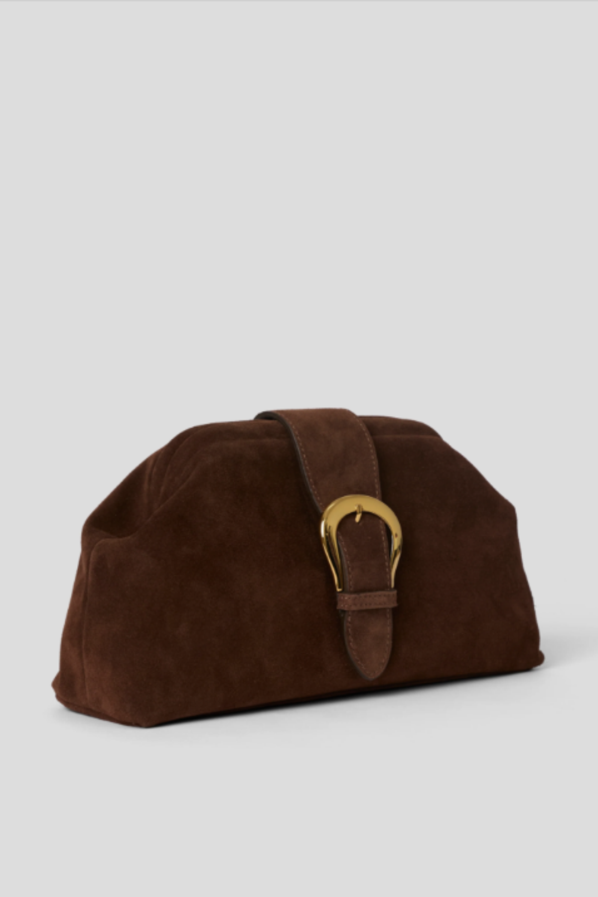 B-low the Belt Estelle Buckle Suede Clutch