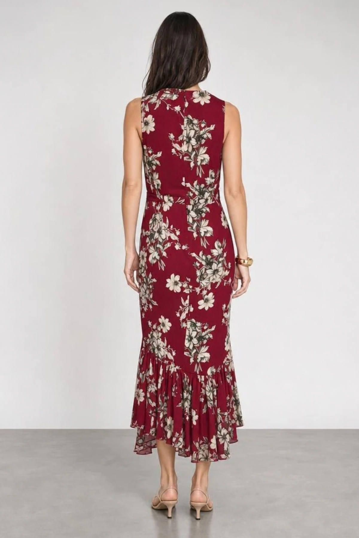 Cinq a Sept Handsketched Floral Cyrus Dress