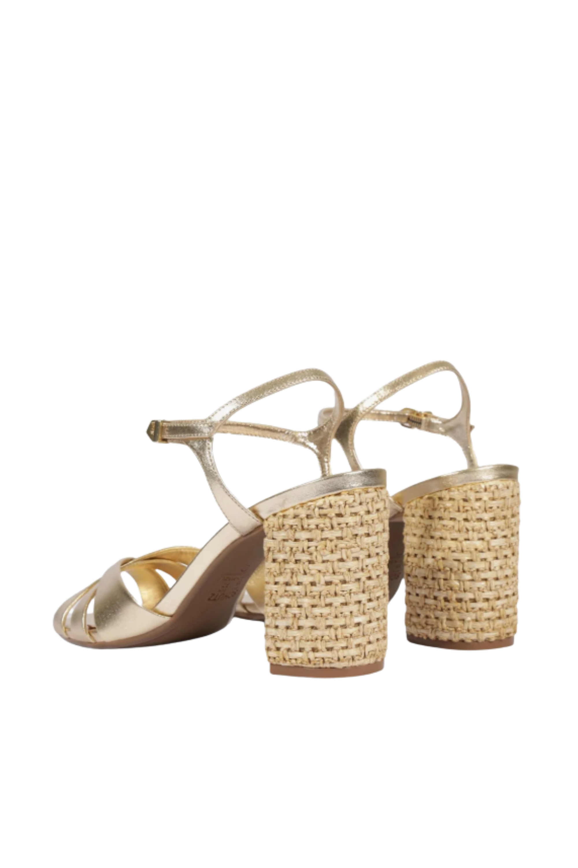 Schutz Keefa Raffia High Block Heel