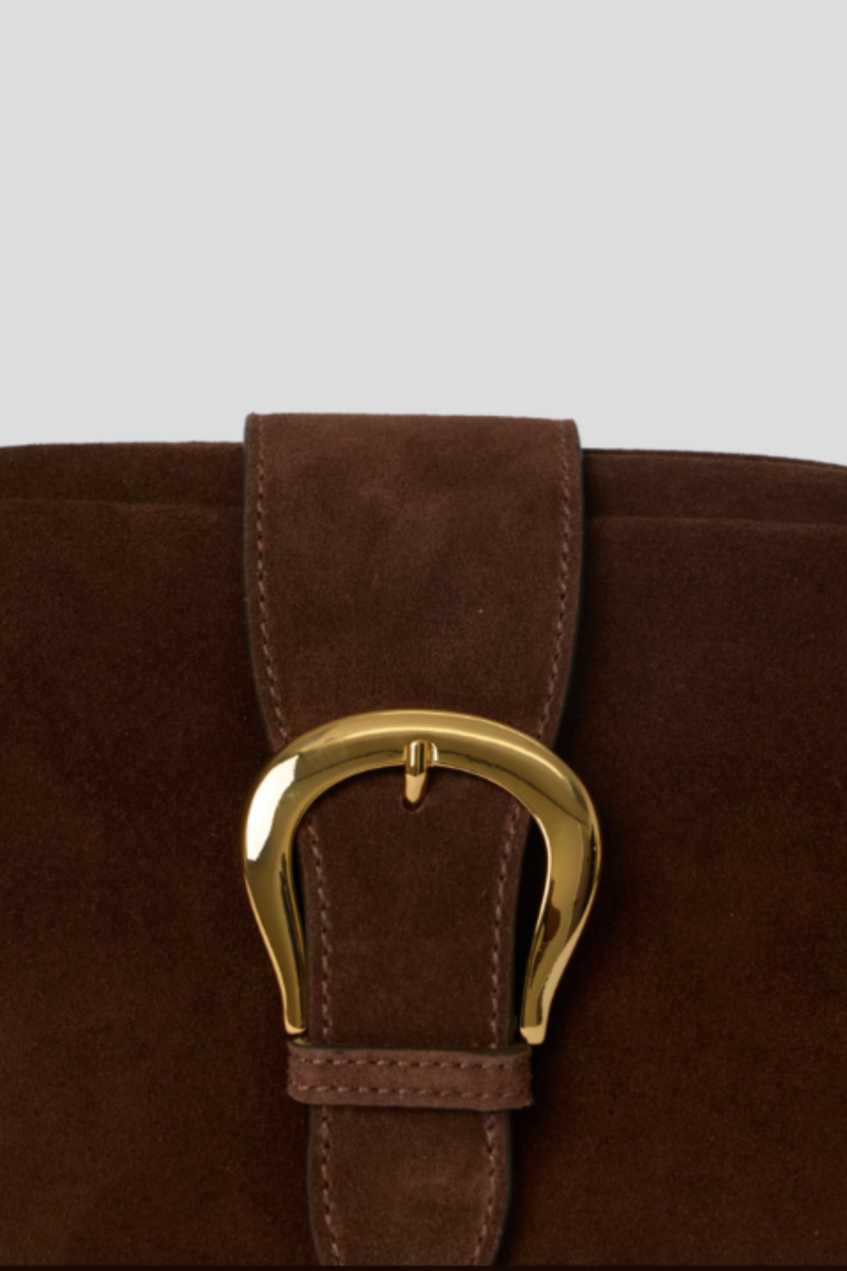 B-low the Belt Estelle Buckle Suede Clutch