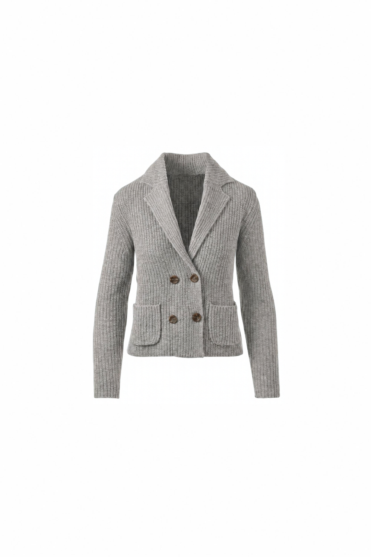 Kinross Rib Notch Collar Cardi