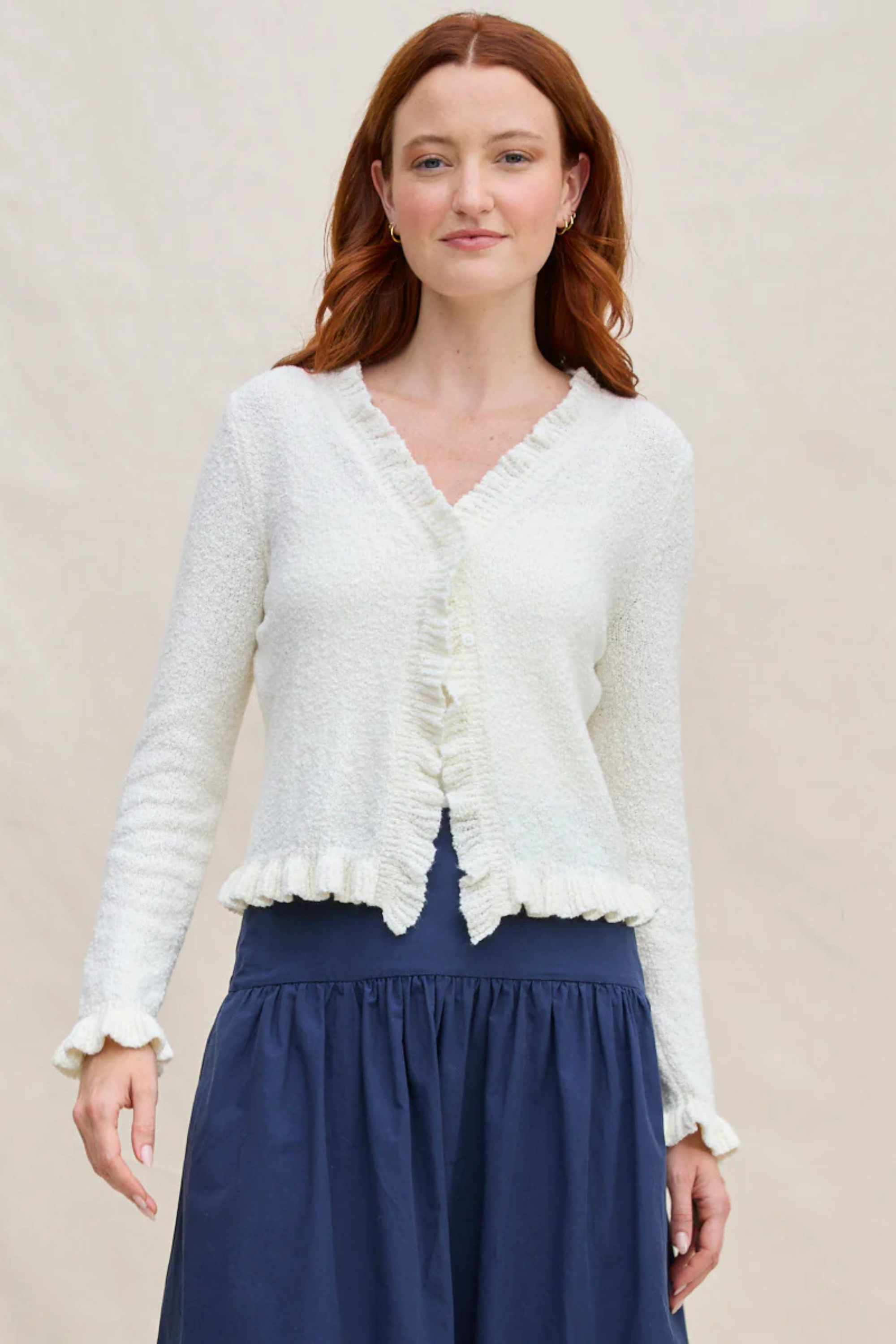 Margaret O'Leary Ruffle Cardi