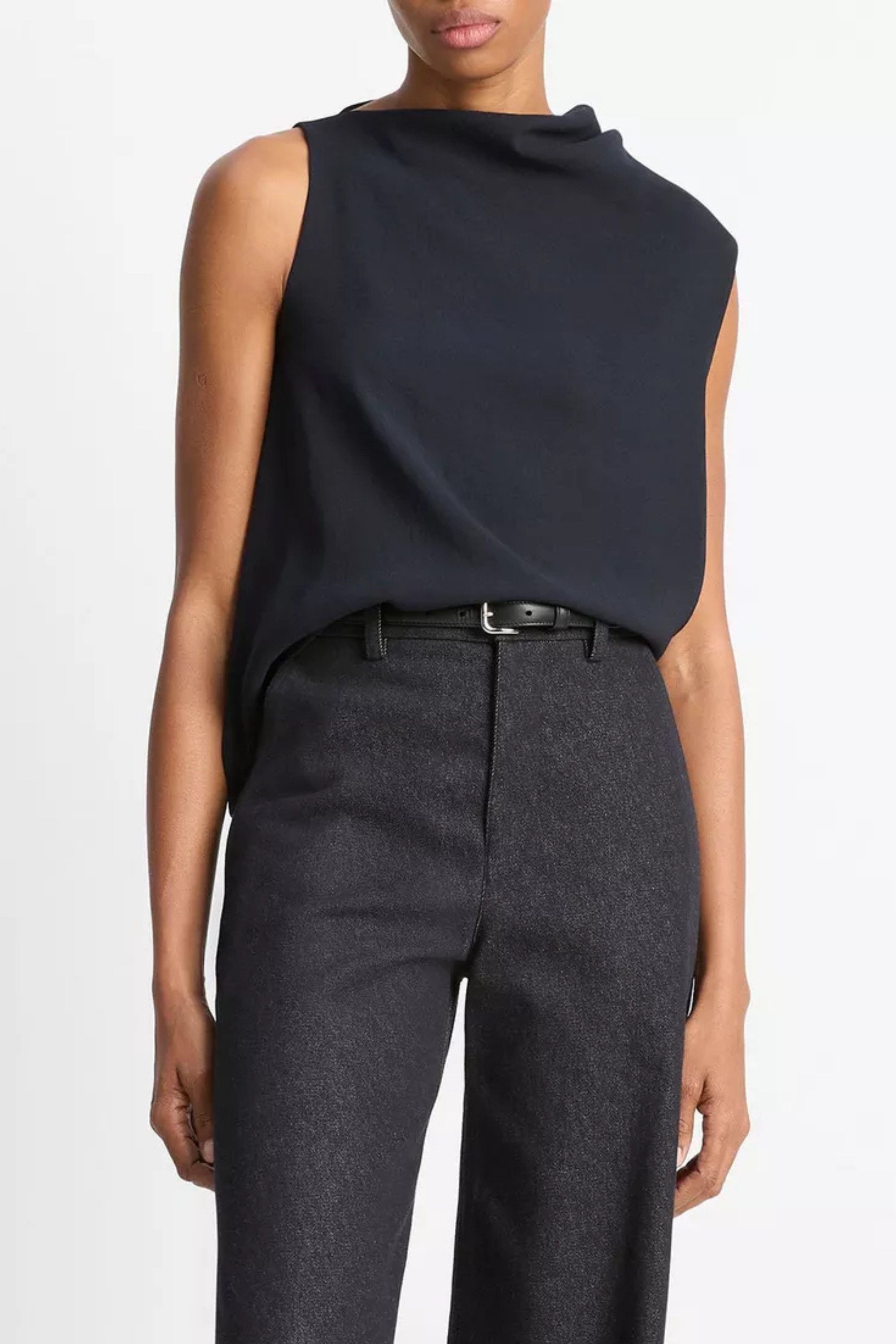 Vince A-Line Asymmetrical Draped Top