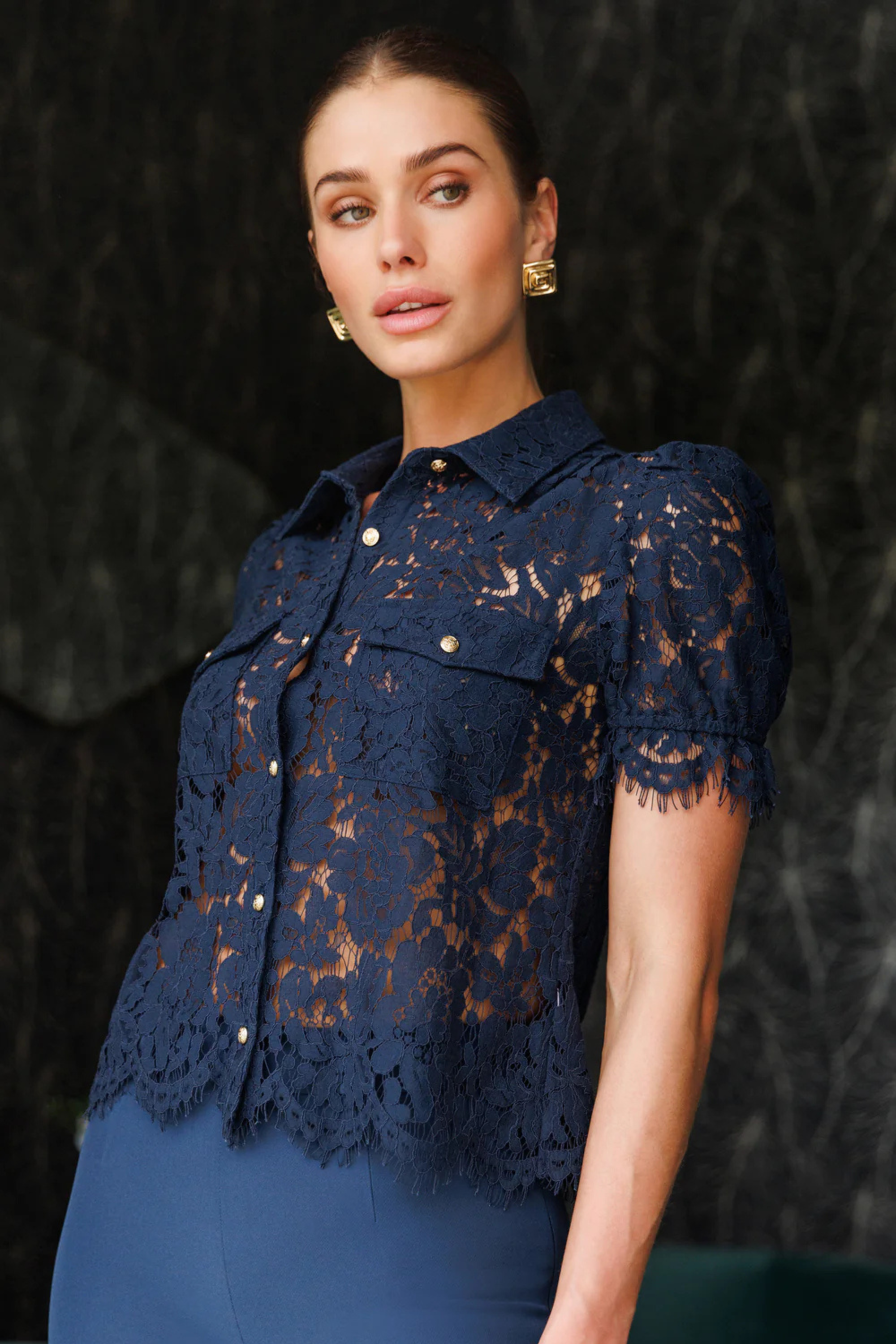 Generation Love Mikaelle Lace Shirt
