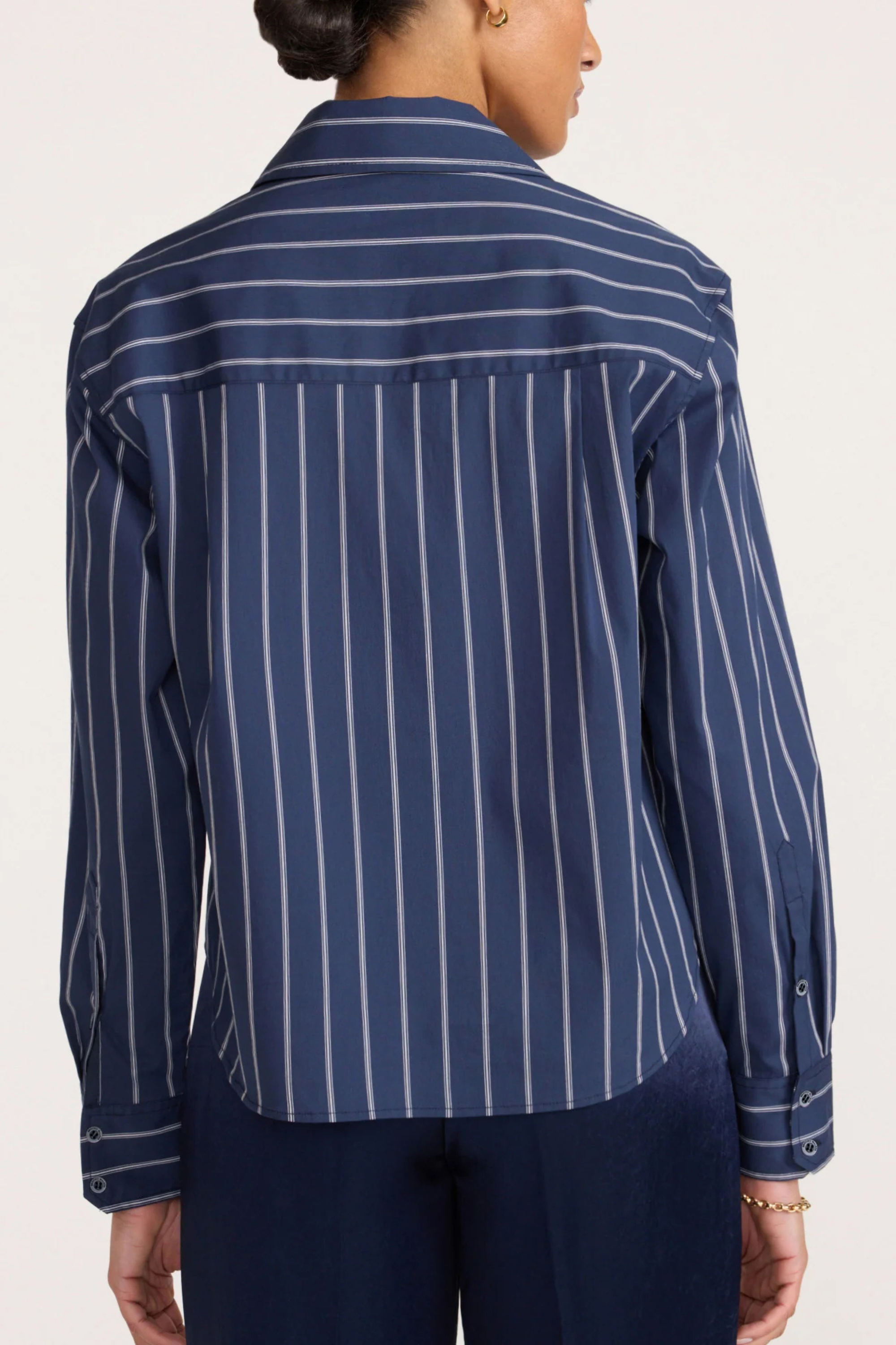 Brochu Walker Everyday Cropped Shirt in Hartford Stripe