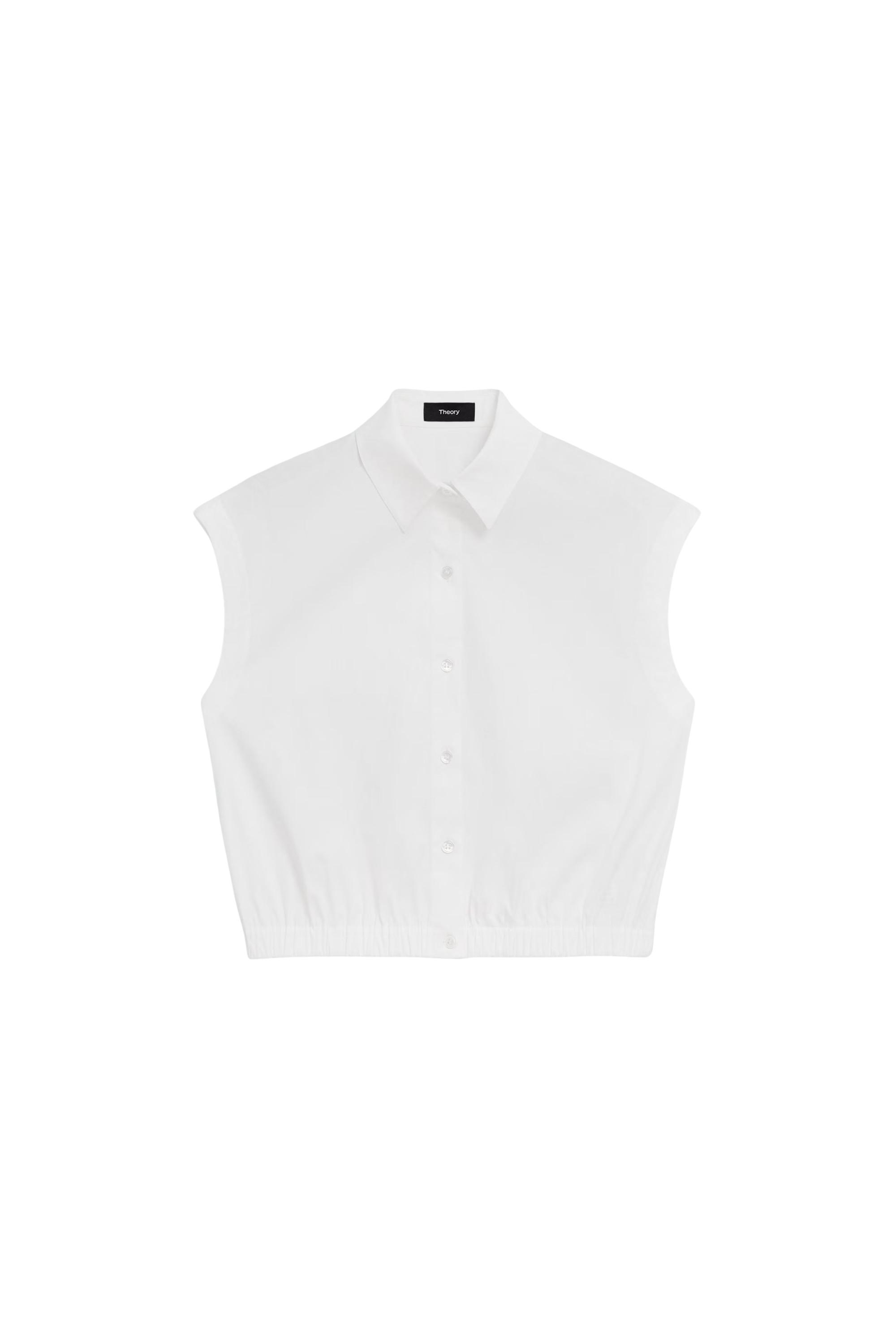 Theory Cap Sleeve Elastic Shirt