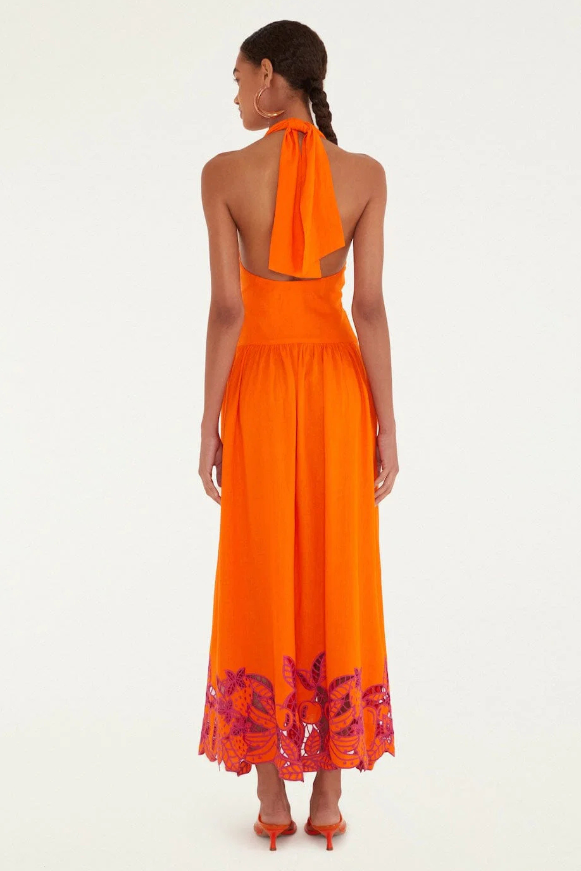 Farm Rio Fruit Richiliuer Buttoned Maxi Dress