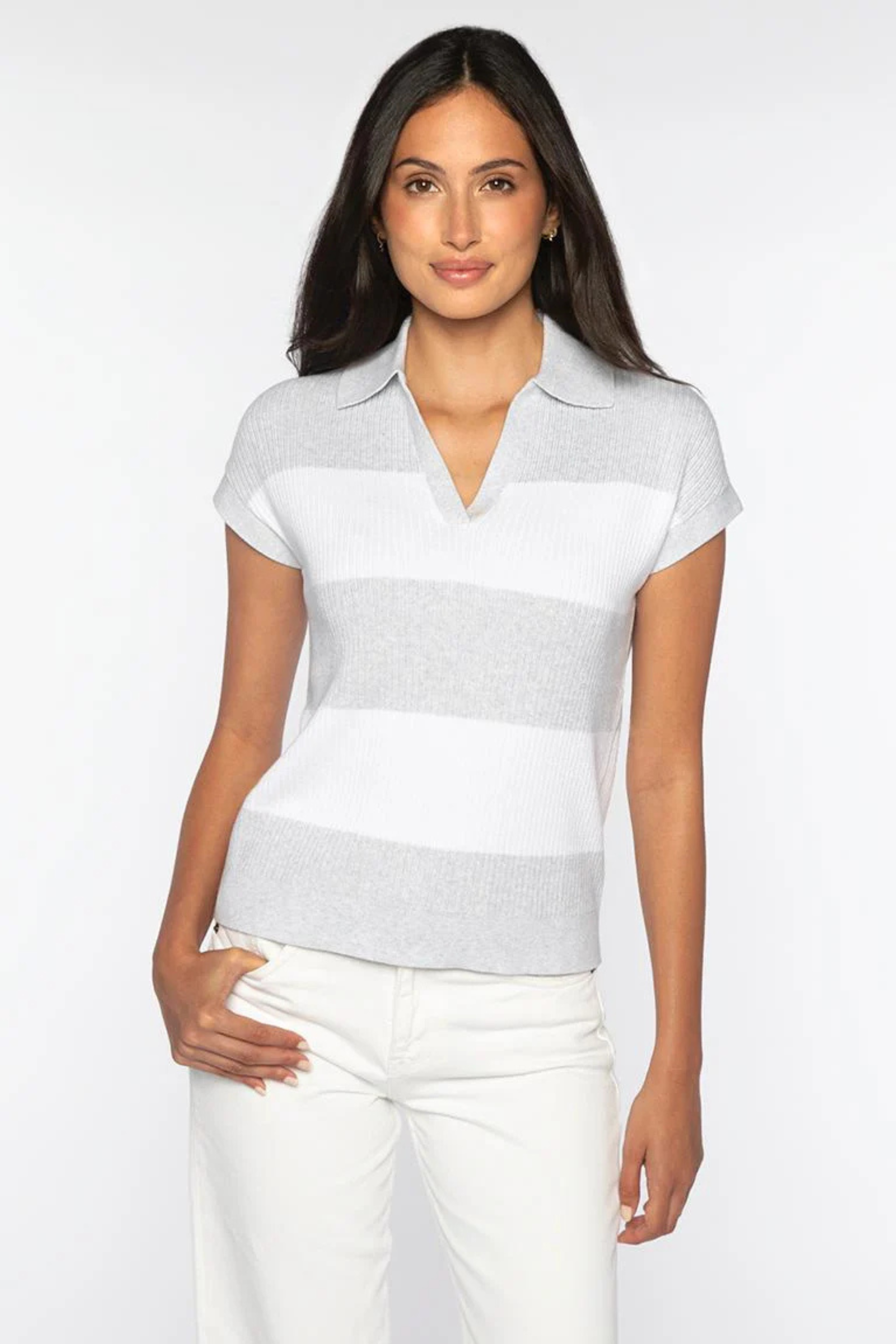 Kinross Rib Split Neck Polo