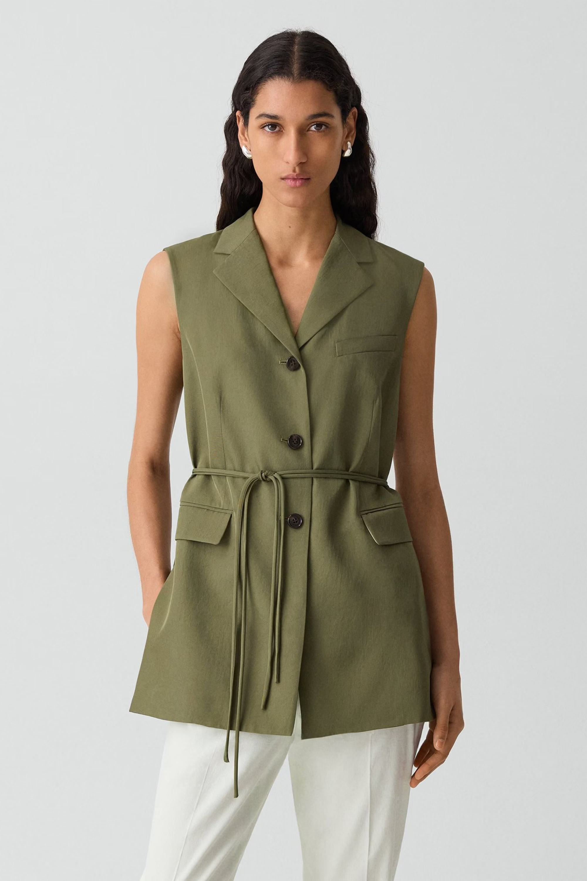 Theory 3 Button Slash Vest