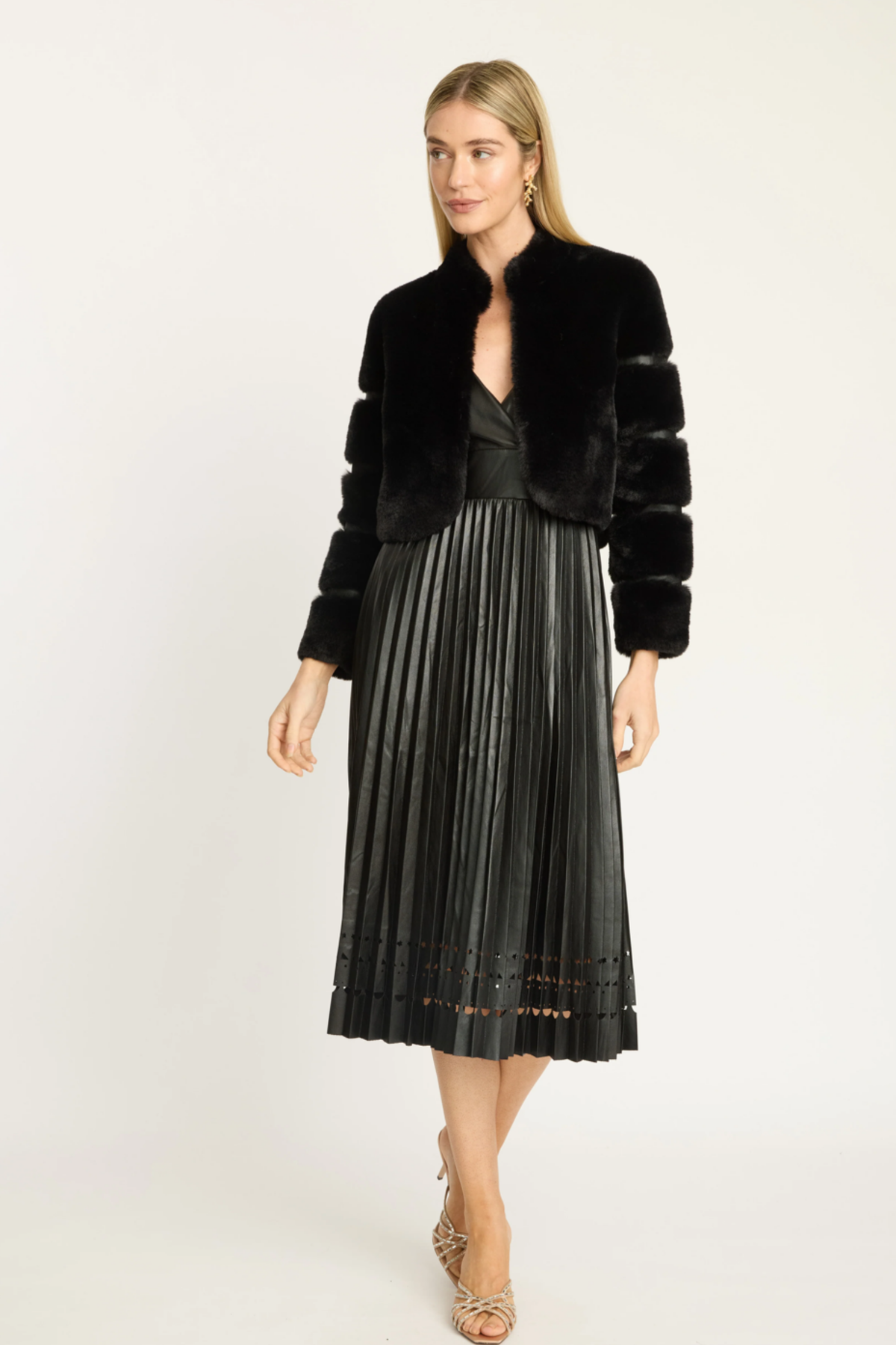 Caballero Abril Faux Fur Jacket