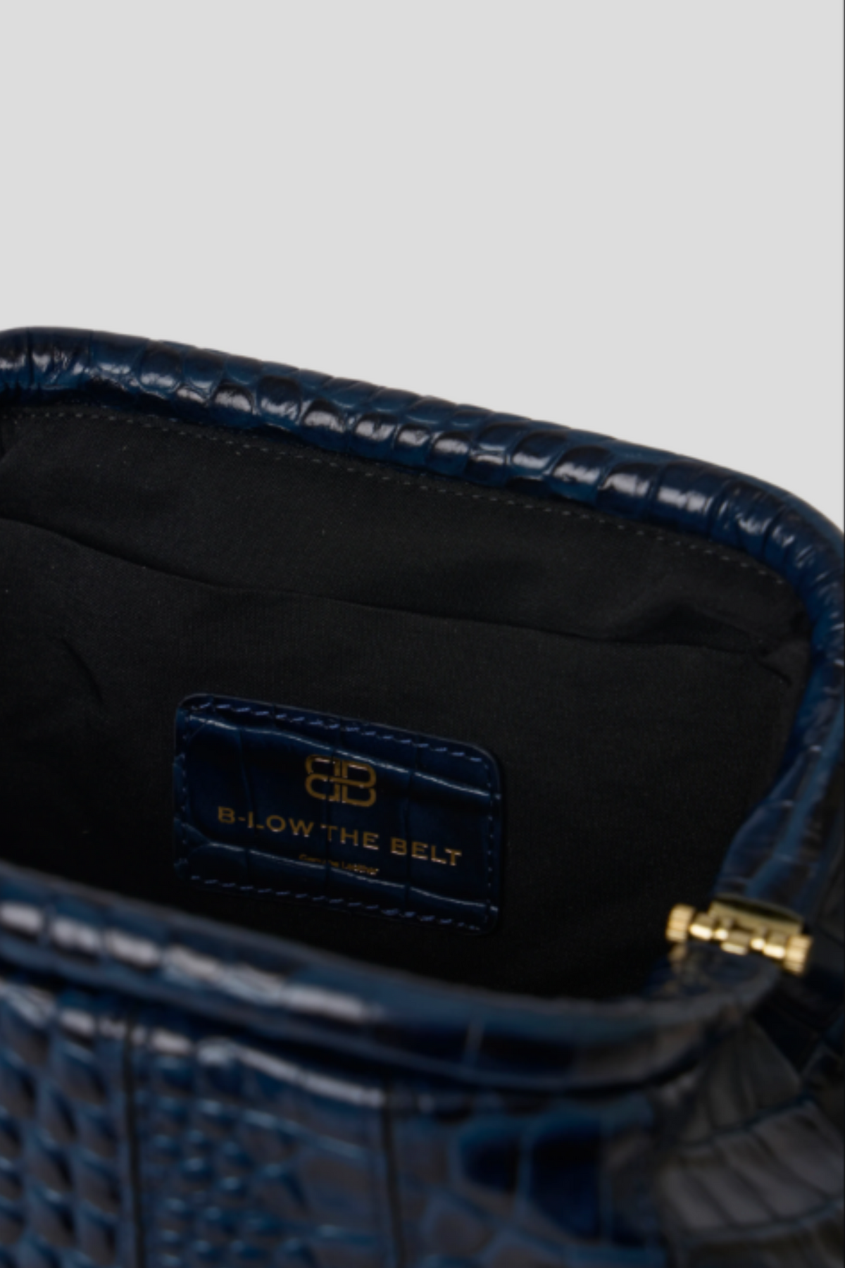 B-low the Belt Cate Croc Clutch
