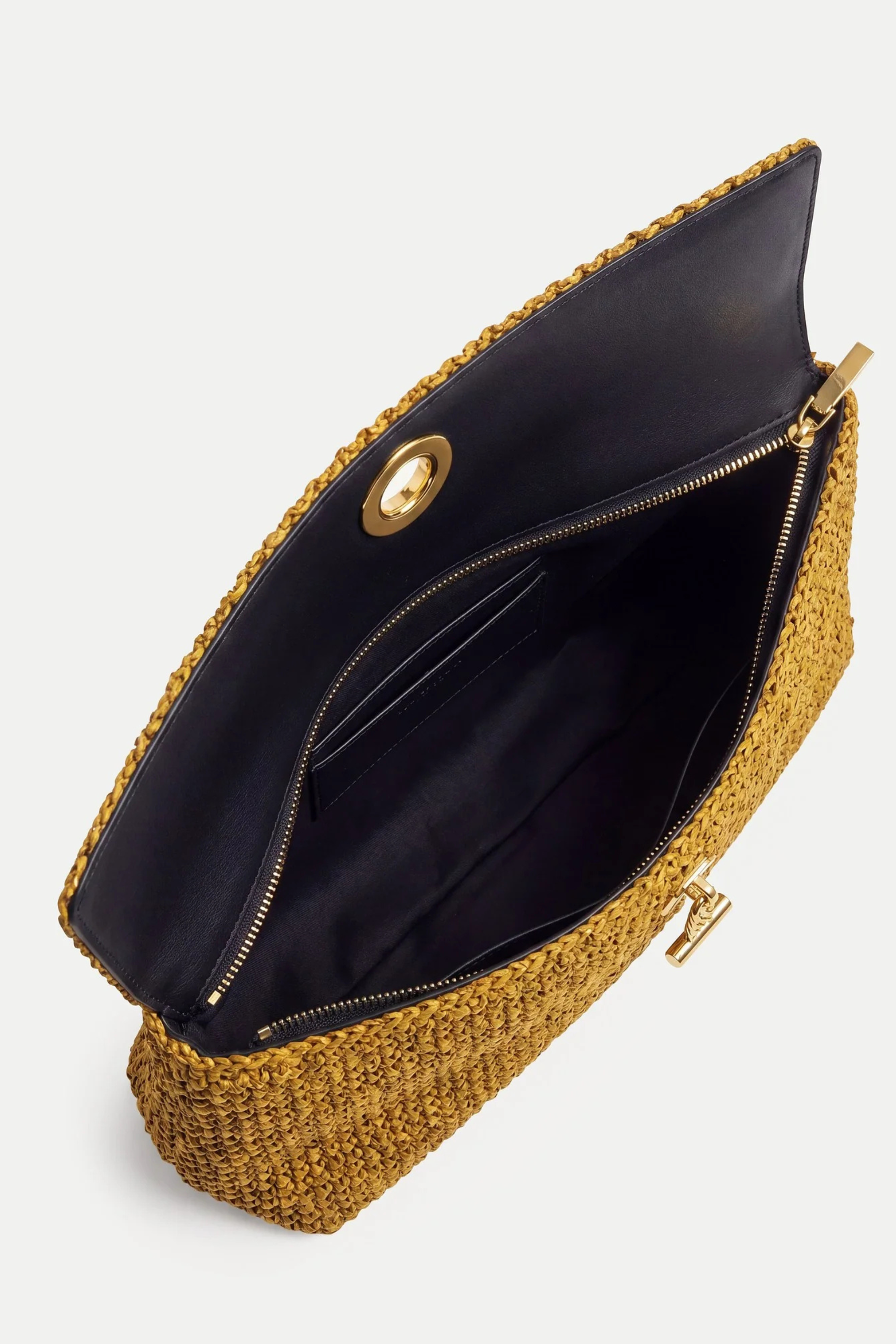 Veronica Beard Raffia Anchor Clutch