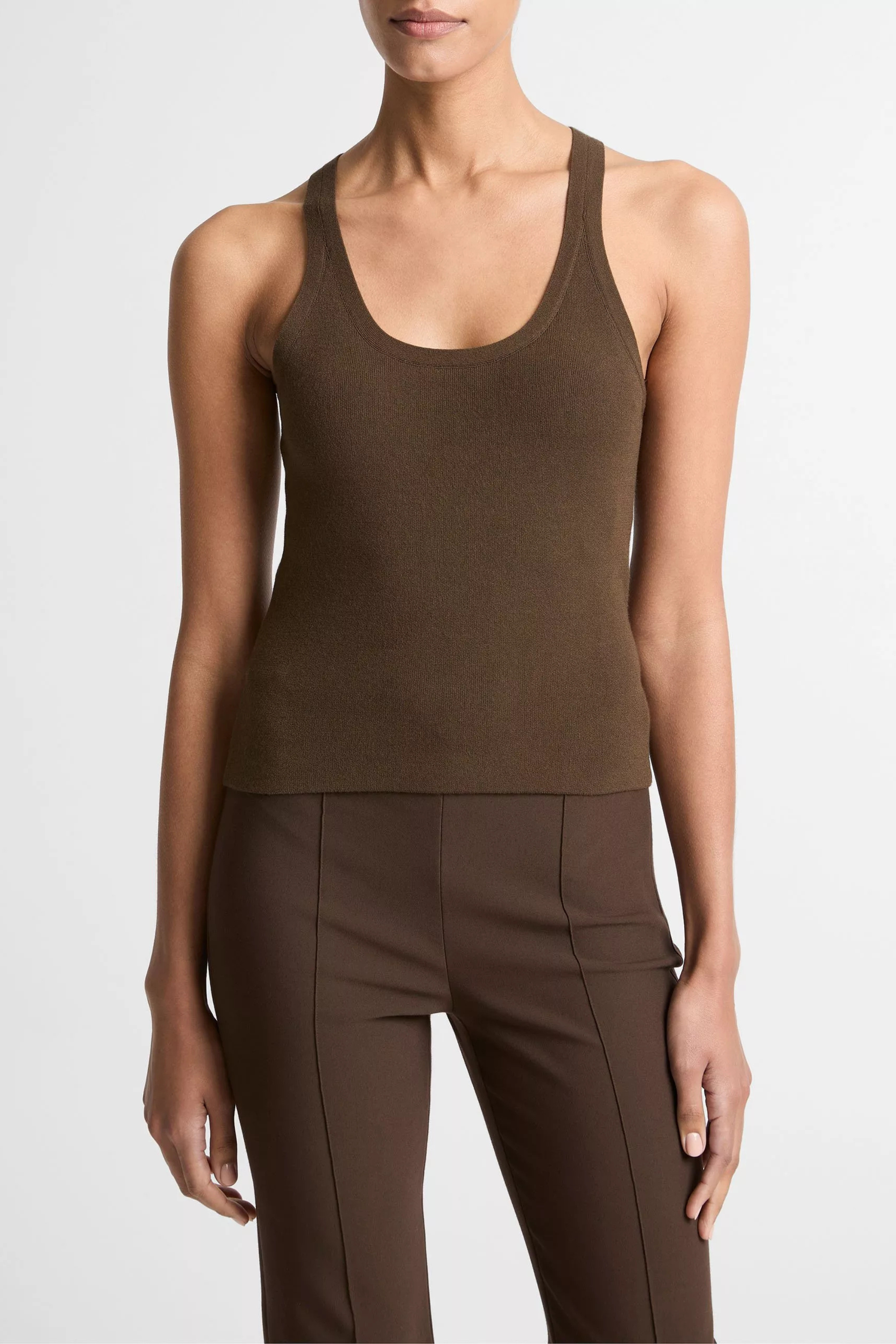 Vince Stretch Scoop Neck Tank