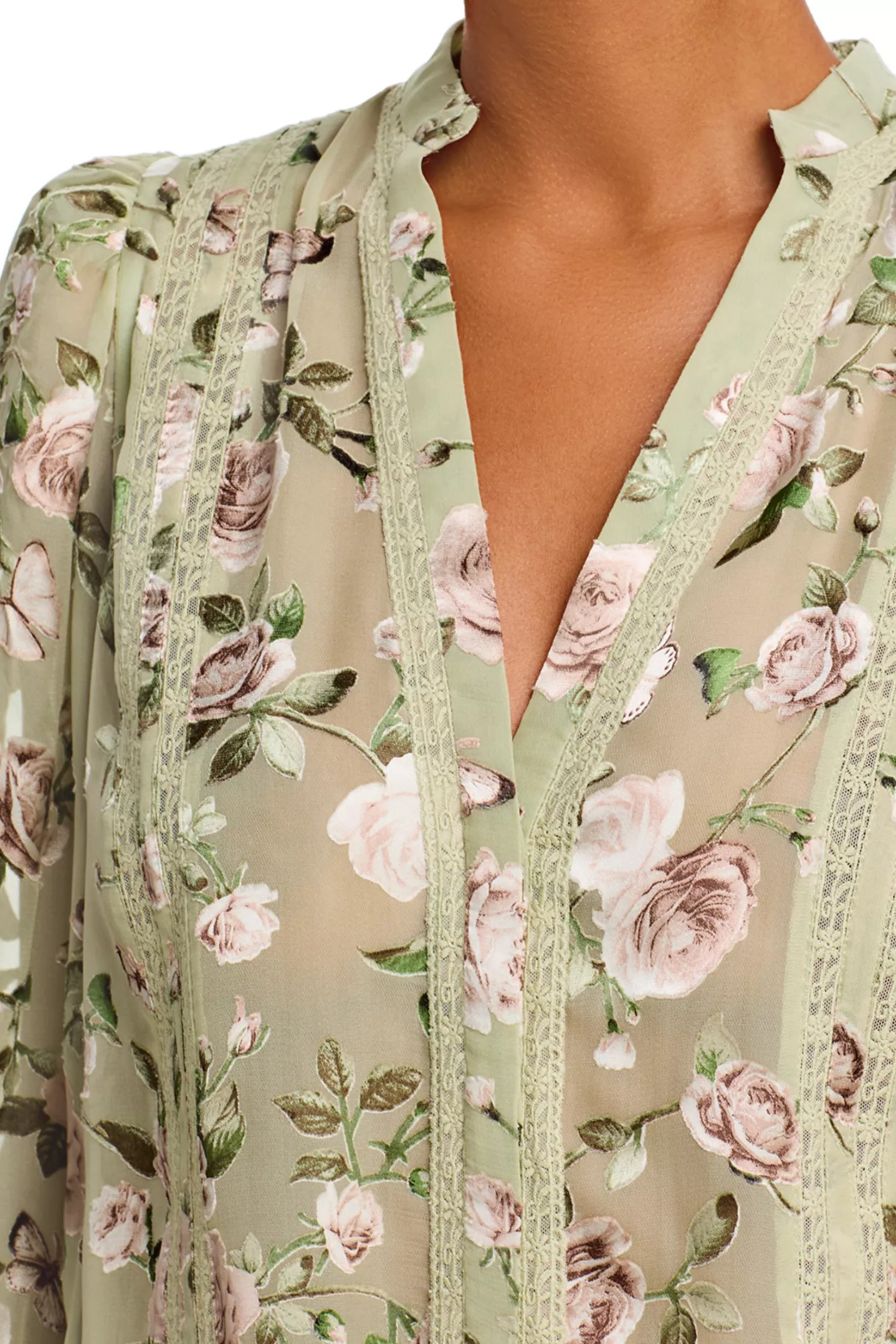 Alice + Olivia Arlette Collared Blouse