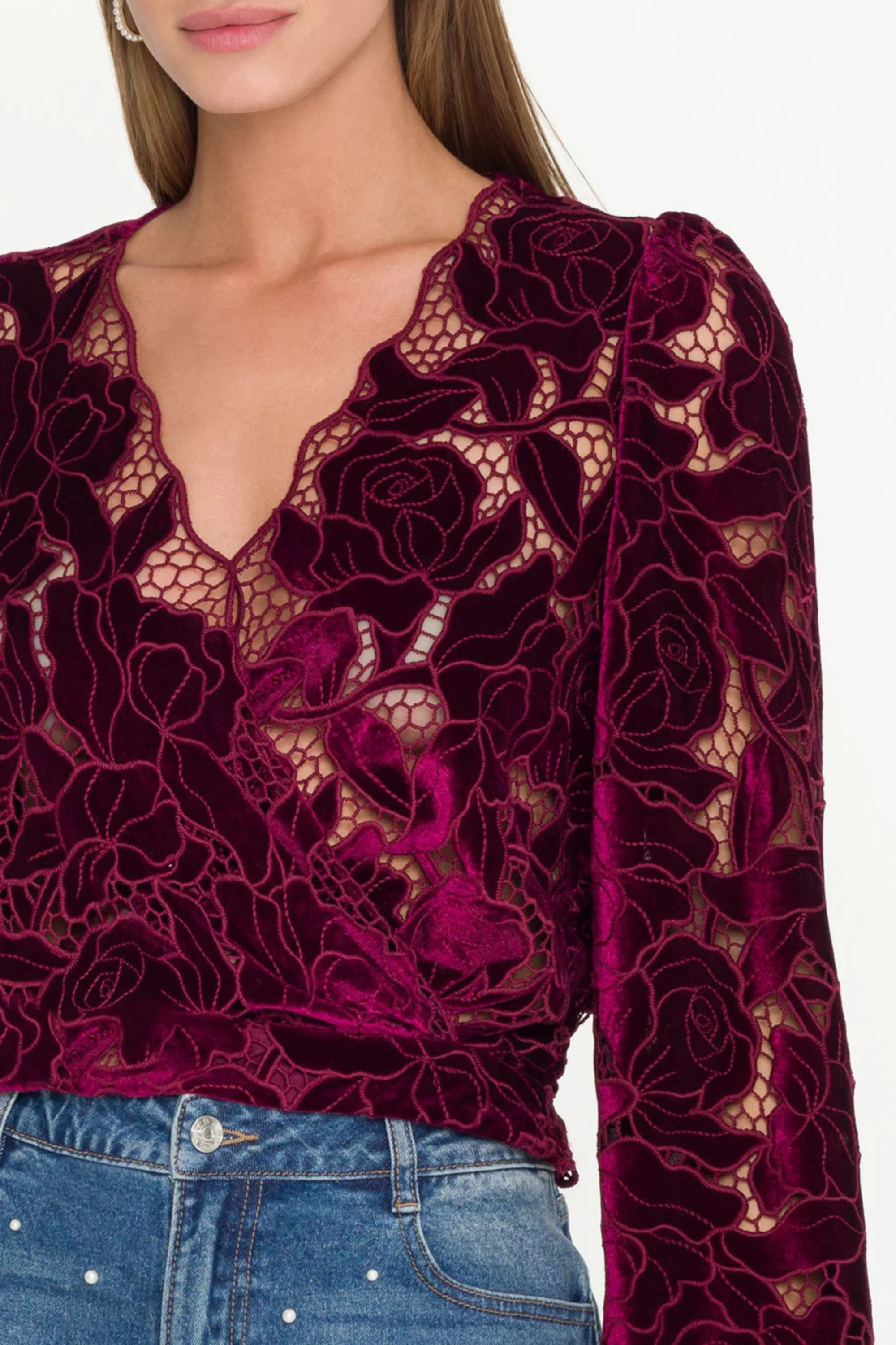 Generation Love Loralie Velvet Blouse