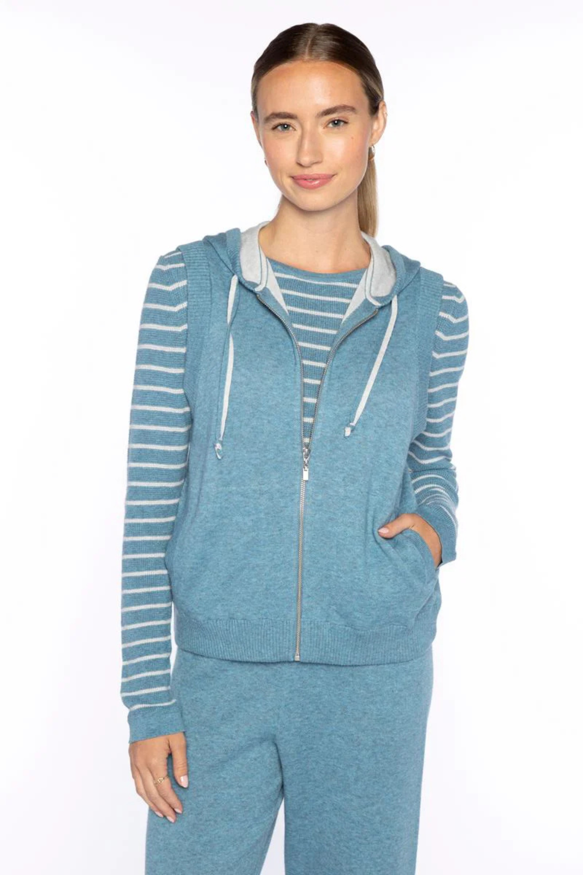 Kinross Textured Stripe Crew