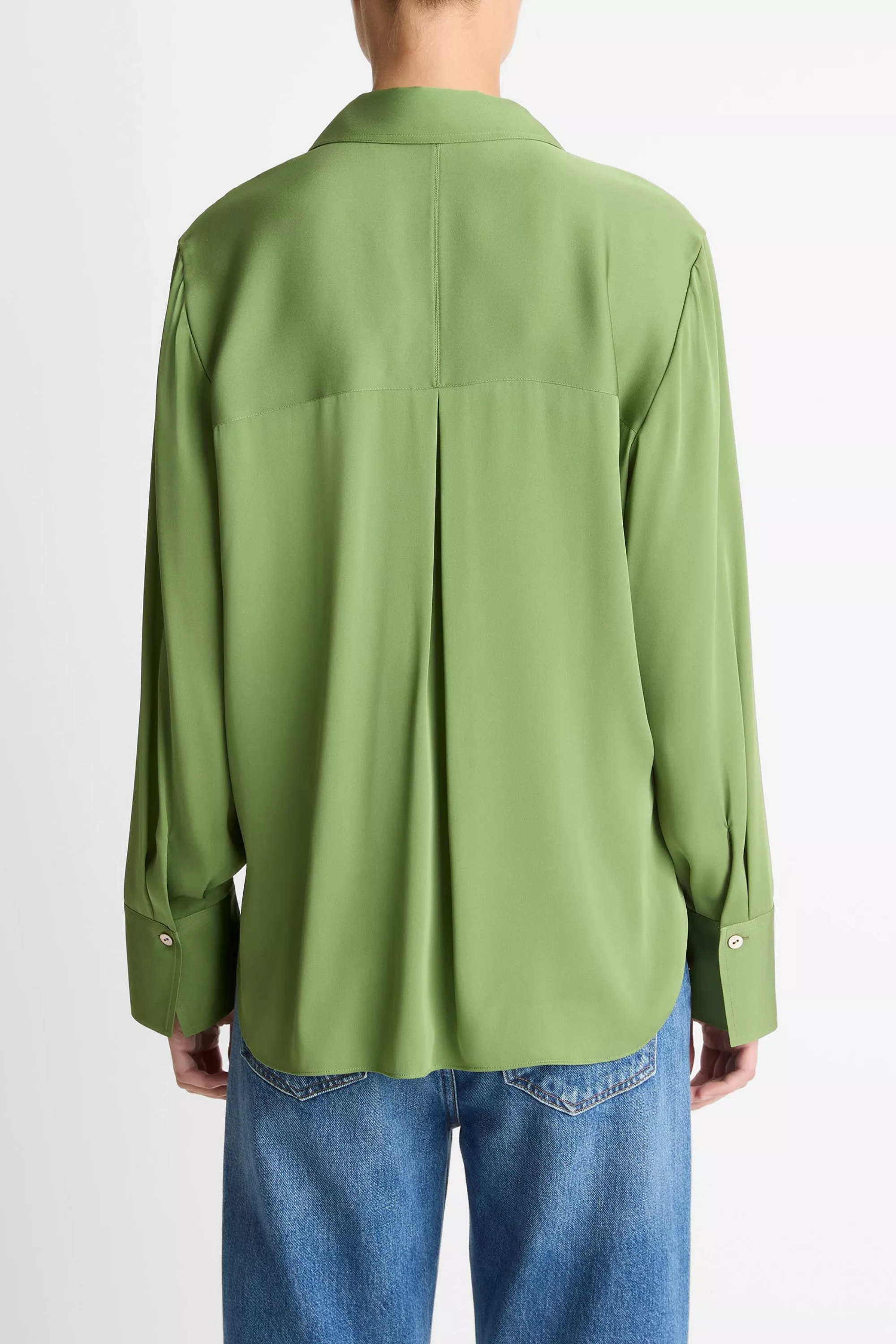 Vince Long Sleeve Button Down Blouse