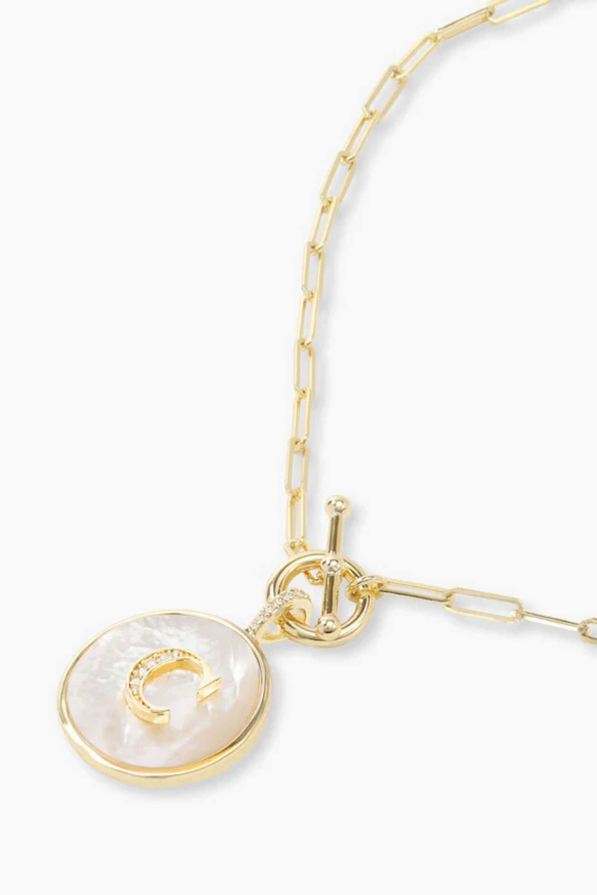 Melinda Maria Love Letters Medallion Necklace