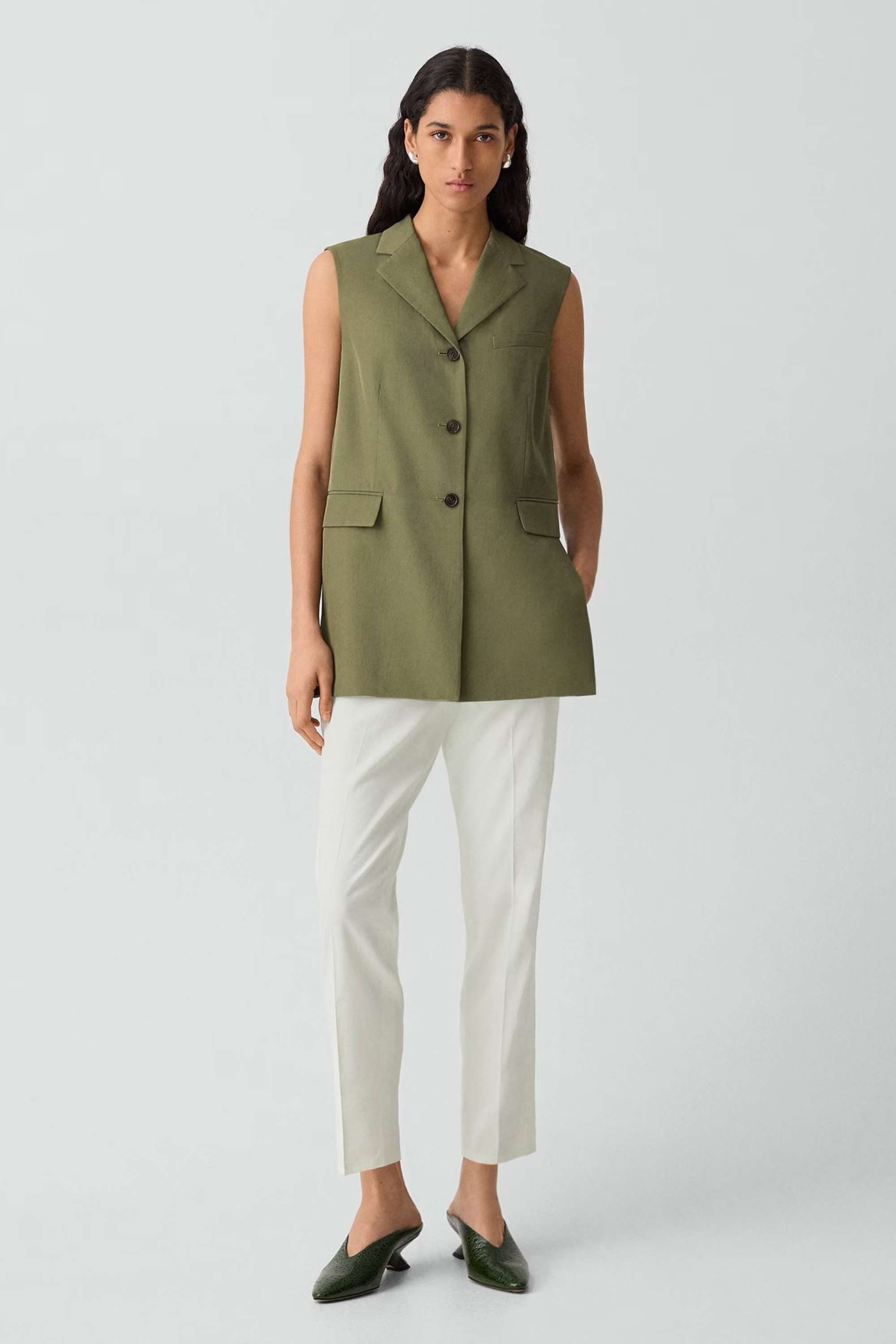 Theory 3 Button Slash Vest