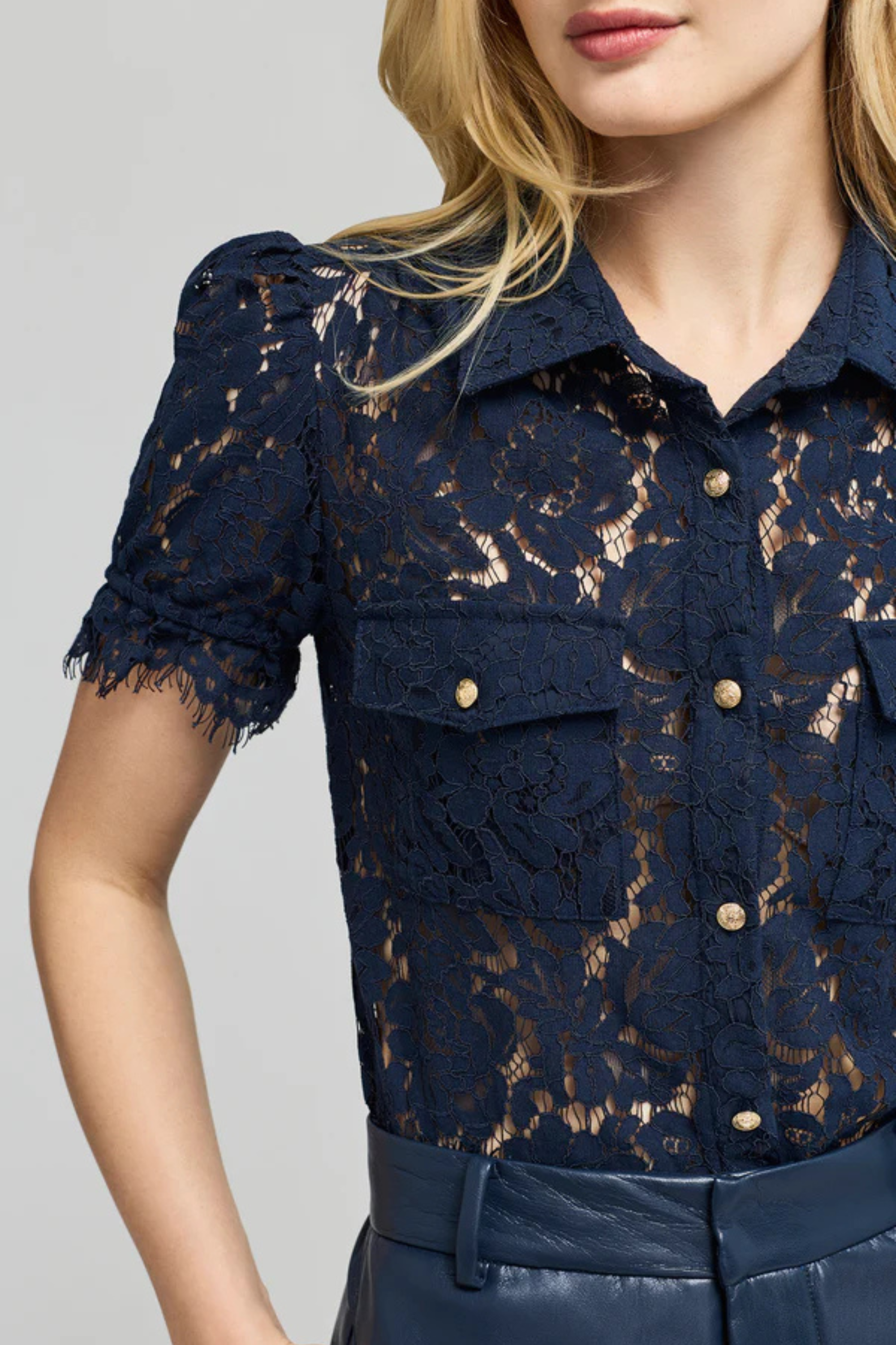 Generation Love Mikaelle Lace Shirt
