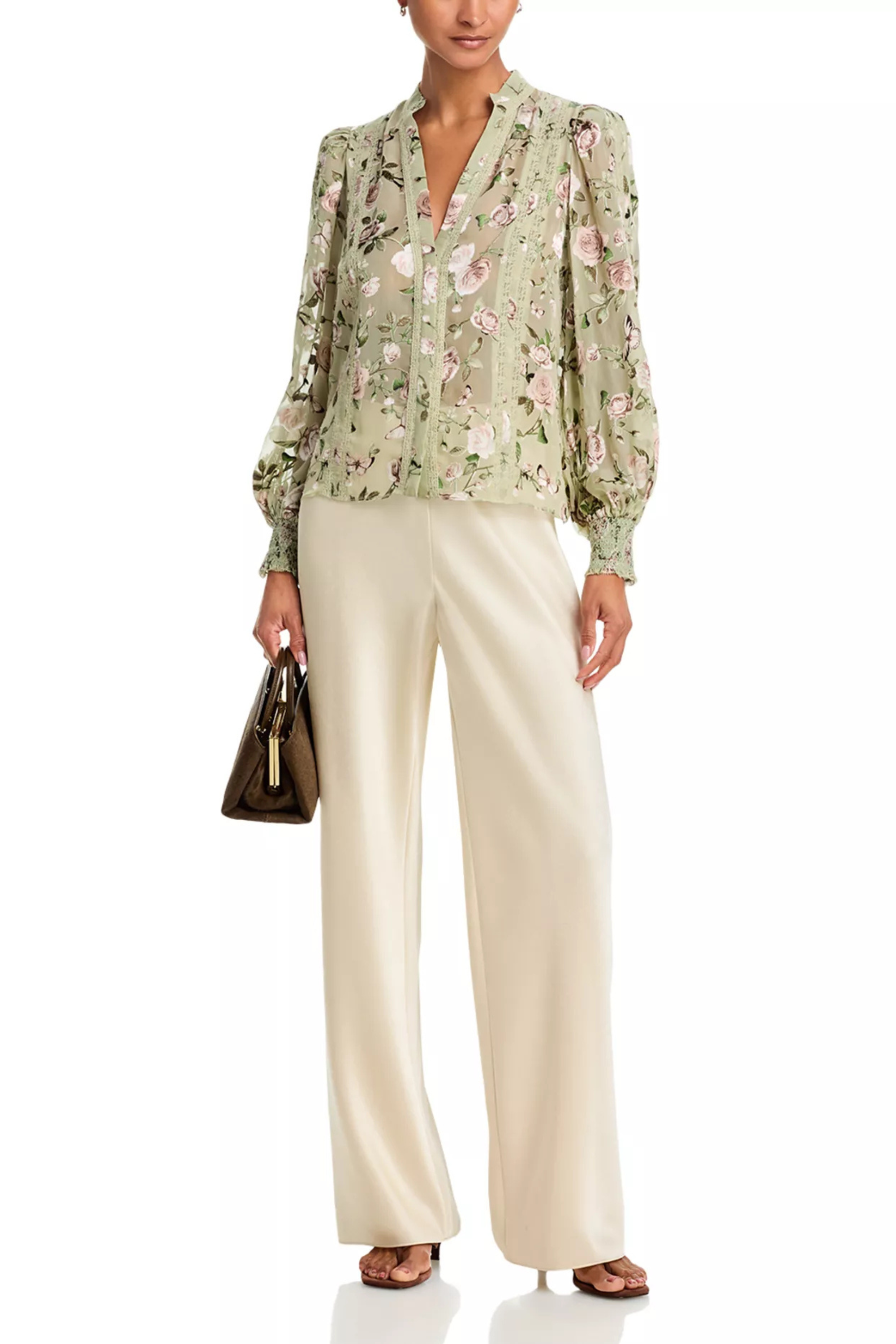 Alice + Olivia Arlette Collared Blouse