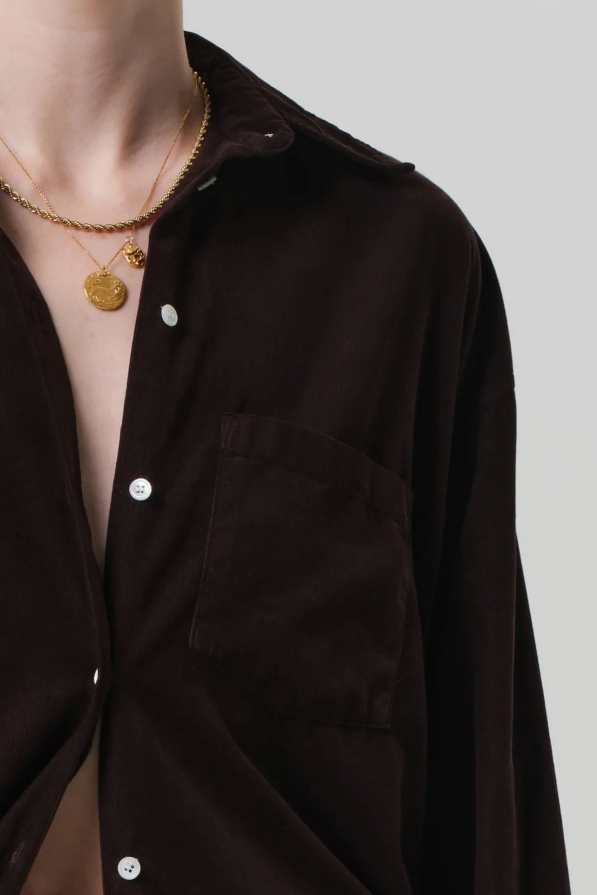 Citizens of Humanity Kayla Shirt in Barrister Corduroy