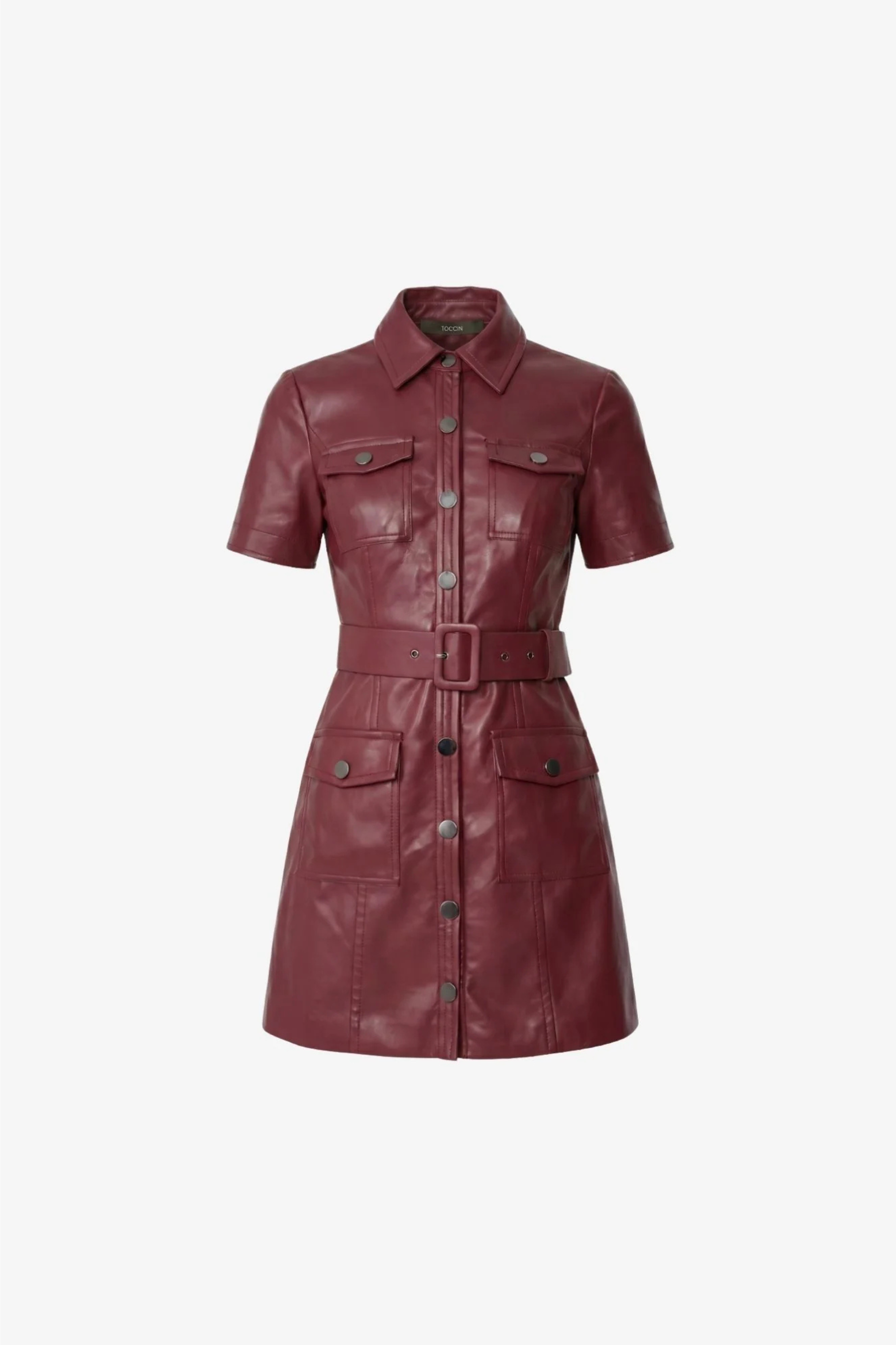 Lydia Short Sleeve Snap Mini Dress