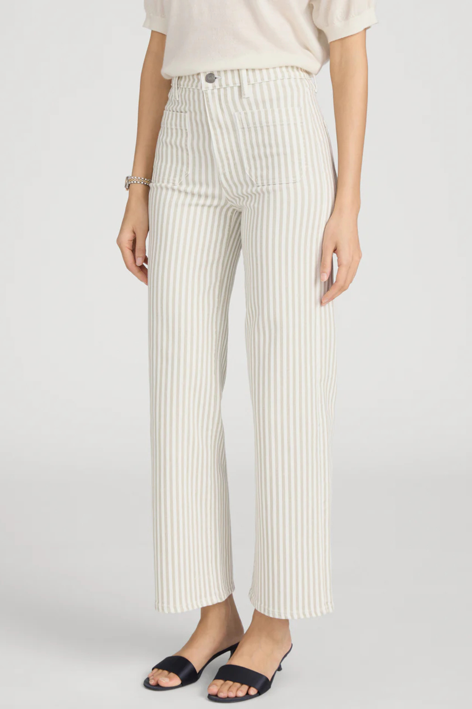 Frame Anchor Pant in Flax Stripe