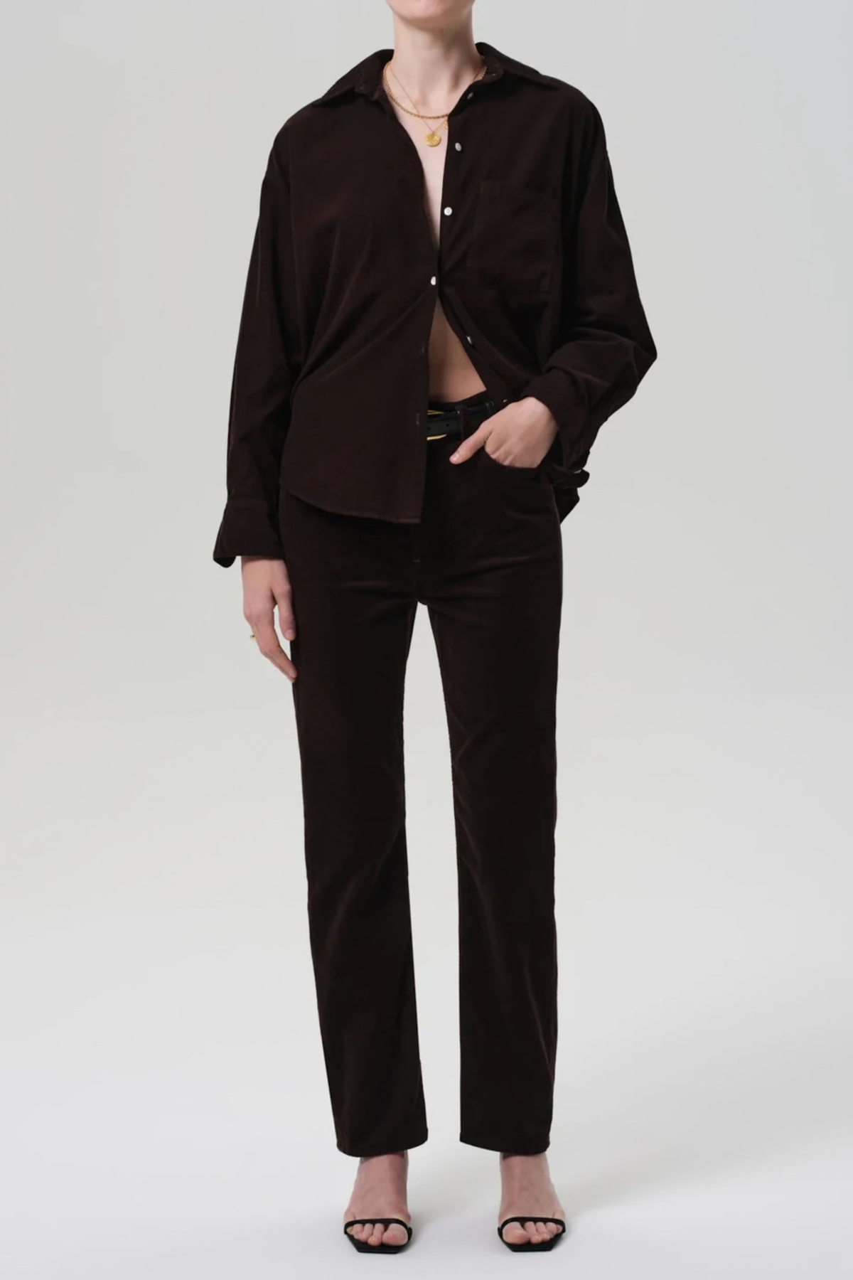 Citizens of Humanity Kayla Shirt in Barrister Corduroy