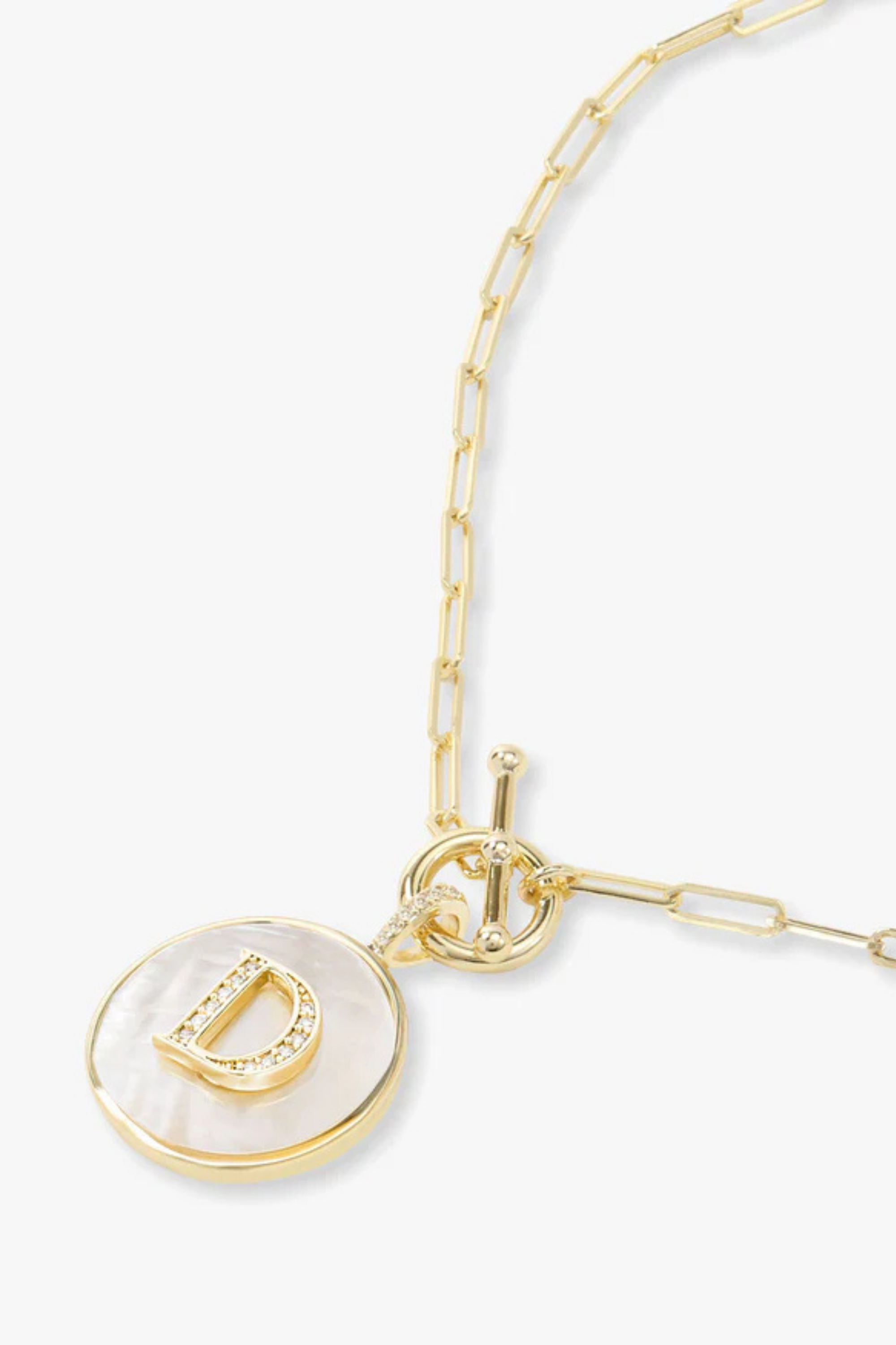 Melinda Maria Love Letters Medallion Necklace
